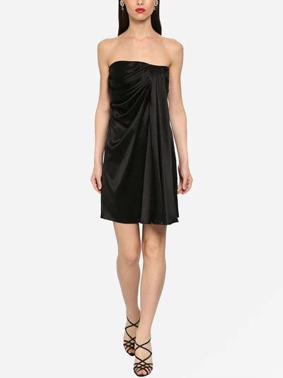 Dolce & Gabbana o1y0825 Sleeveless Mini Dress in Black Size XS / US 0-2 / IT 36-38 - 4 Thumbnail
