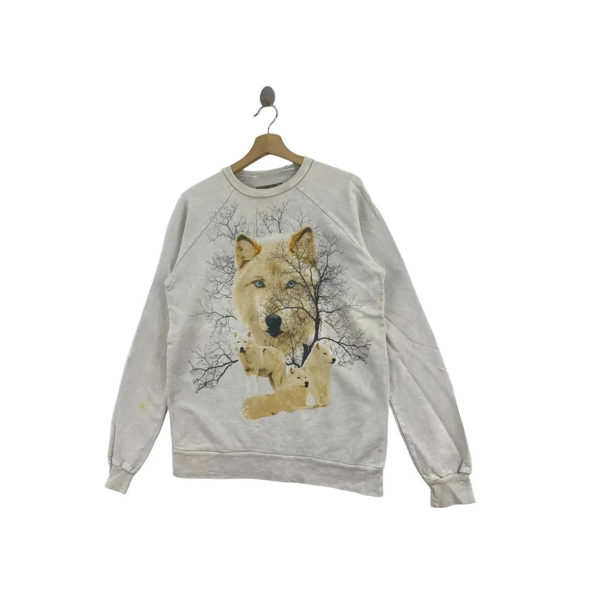 Habitat Vintage 90’ HABITAT WILD WOLF Alaska Nature Sweatshirt Size XS / US 0-2 / IT 36-38 - 4 Thumbnail