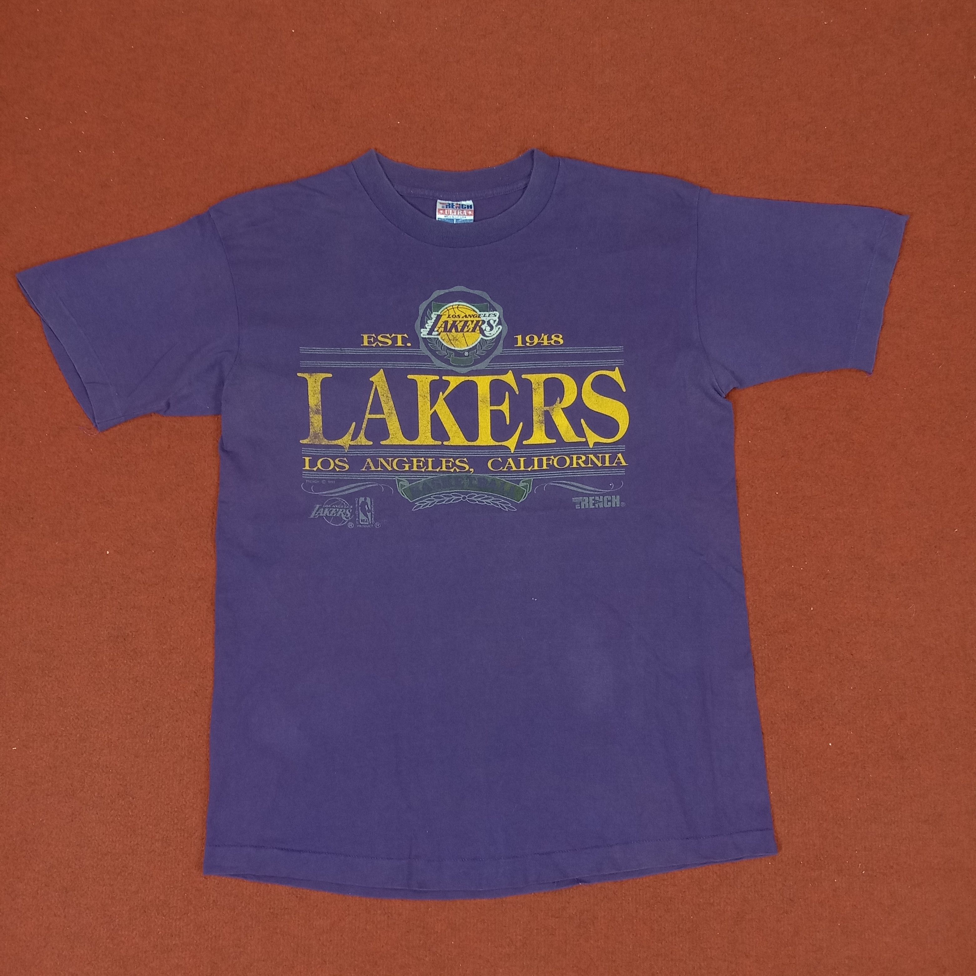 NBA × Vintage Lakers Los Angeles California NBA Vintage Tshirt Size US L / EU 52-54 / 3 - 1 Thumbnail