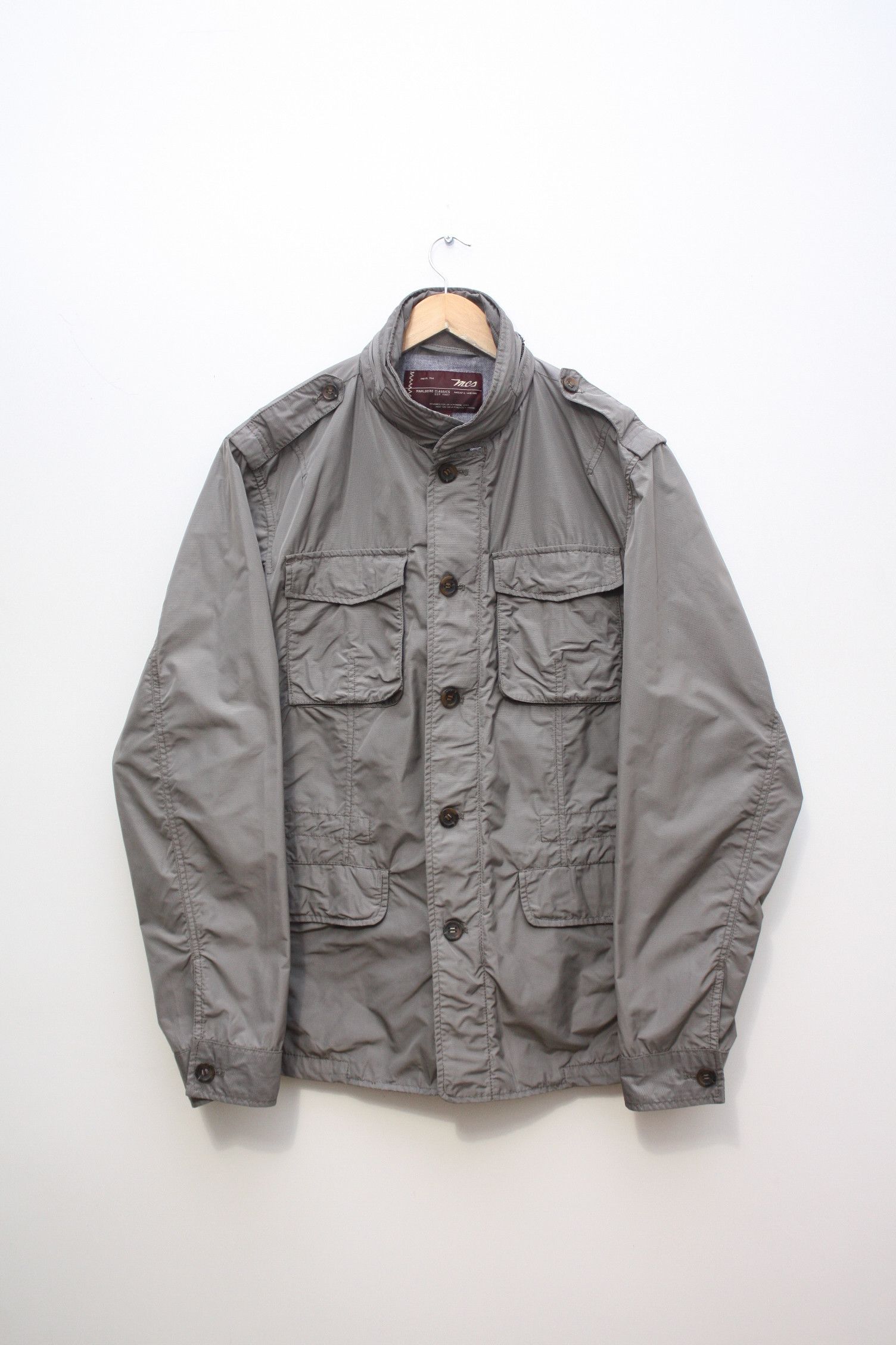 Marlboro Classics Marlboro Classics Grey Nylon Lightweight Jacket Men's 56 Size US XL / EU 56 / 4 - 2 Thumbnail