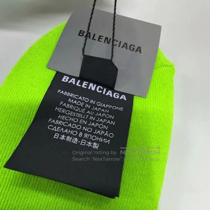 Balenciaga Balenciaga Green Logo Embroidered Socks for Men. Size ONE SIZE - 5 Thumbnail