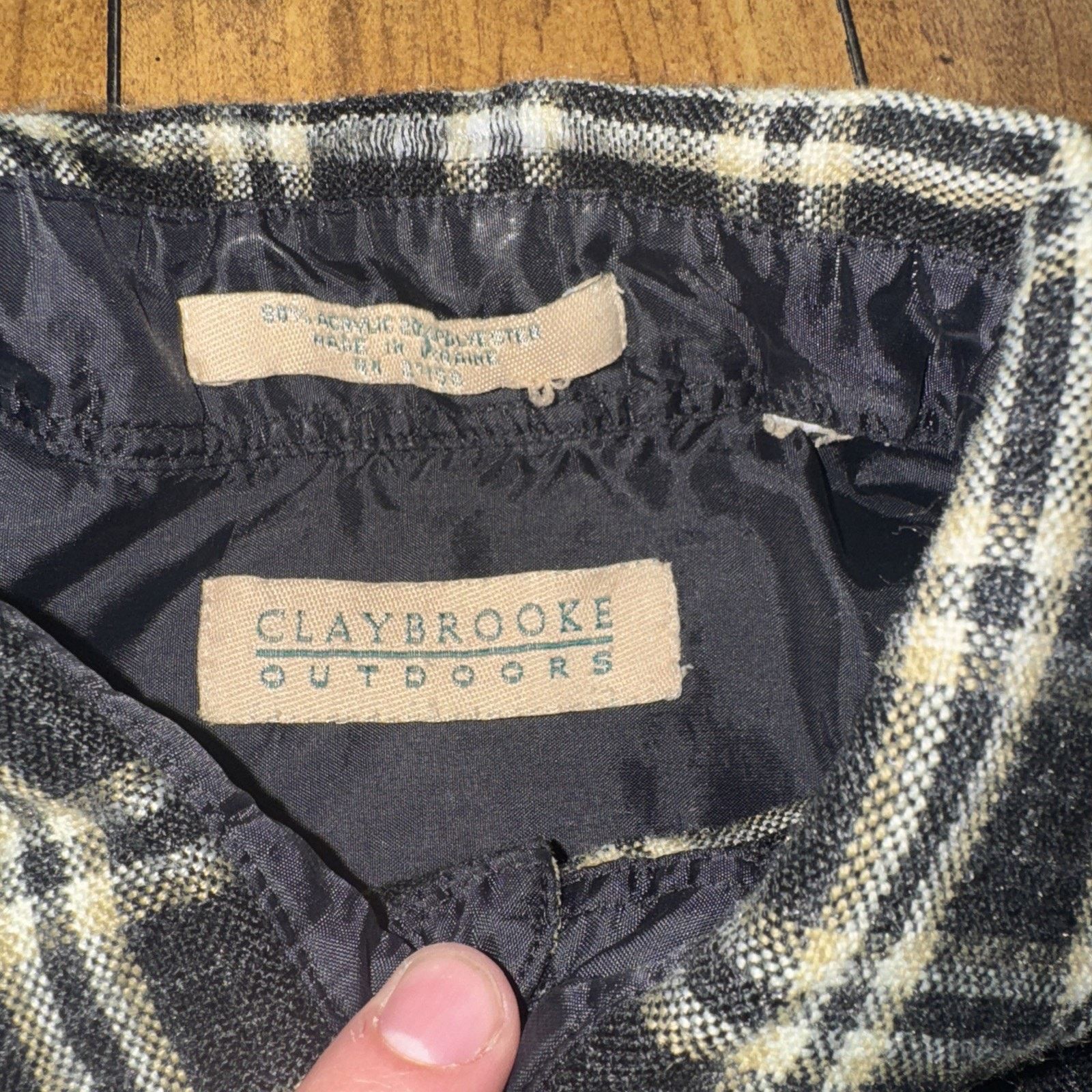 Carhartt Vintage Cleybrook Outdoors Flannel Black 21x27 Size US L / EU 52-54 / 3 - 3 Thumbnail