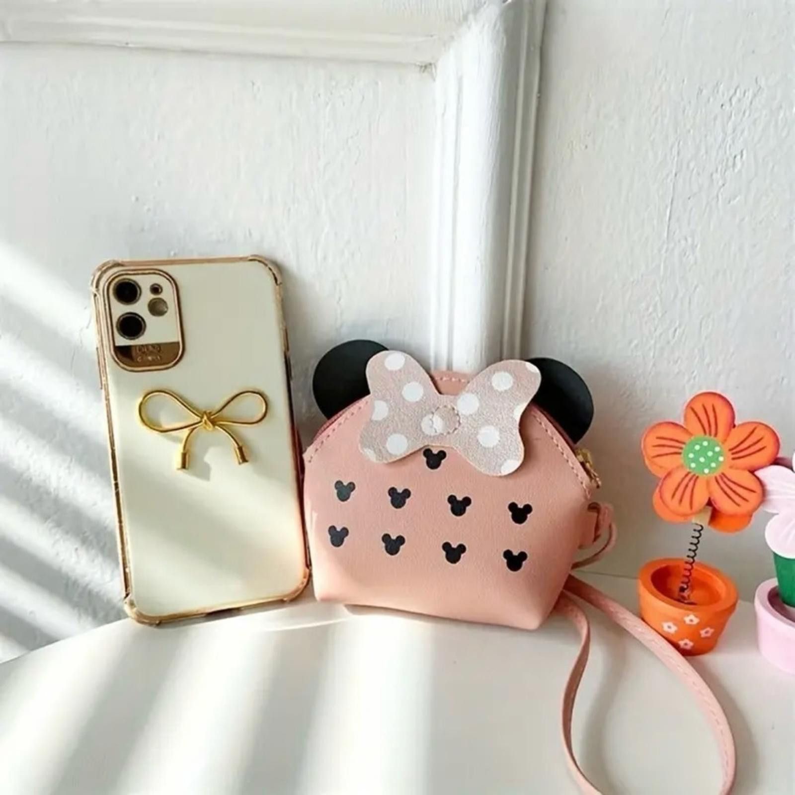 Designer Cute! Disney Pink Minnie Mouse Crossbody NWT Size ONE SIZE - 4 Thumbnail