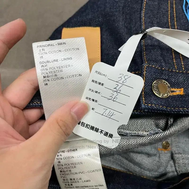 Louis Vuitton Louis Vuitton Blue Denim Women's Shorts . Size 28" / US 6 / IT 42 - 6 Thumbnail