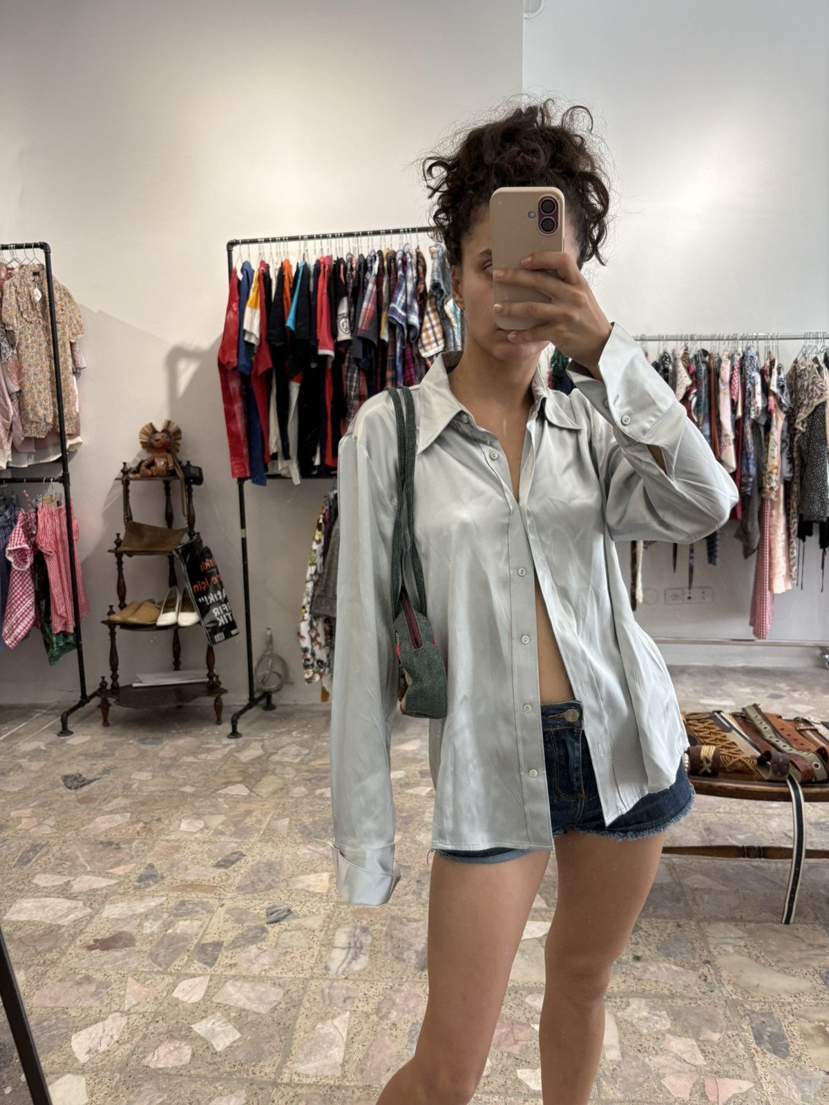 Vintage Silk and cashmere shirt Size M / US 6-8 / IT 42-44 - 1 Thumbnail