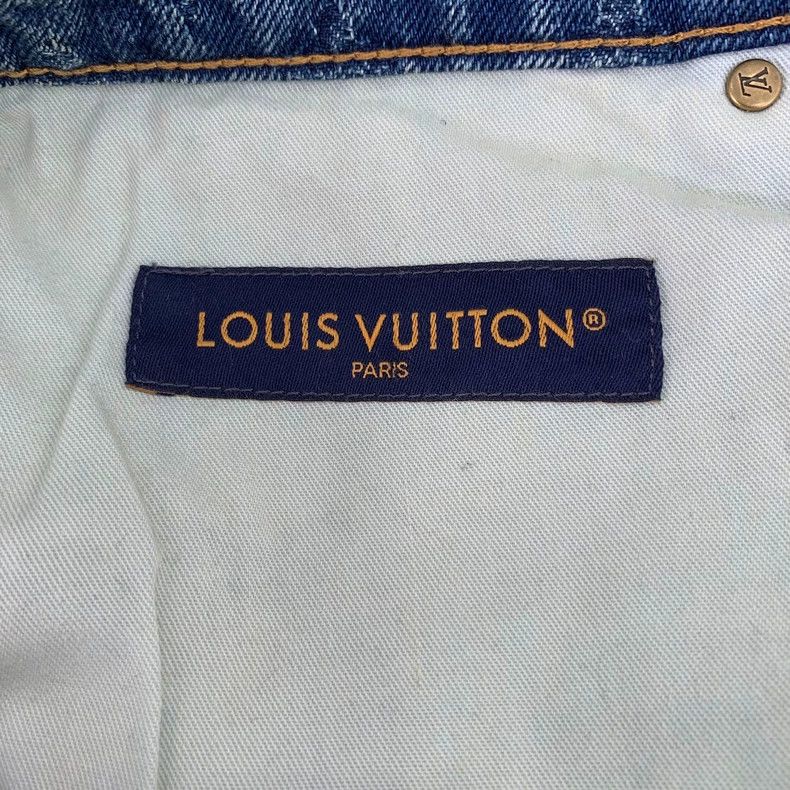 Louis Vuitton Louis Vuitton 25 blue logo jacquard full-print cotton casu Size US 30 / EU 46 - 6 Thumbnail