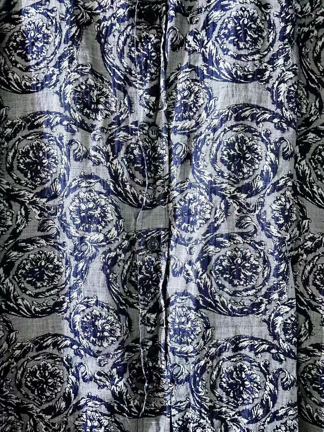Versace Versace Runway Baroque Print Short Shirt XL 99New Size US XL / EU 56 / 4 - 6 Thumbnail