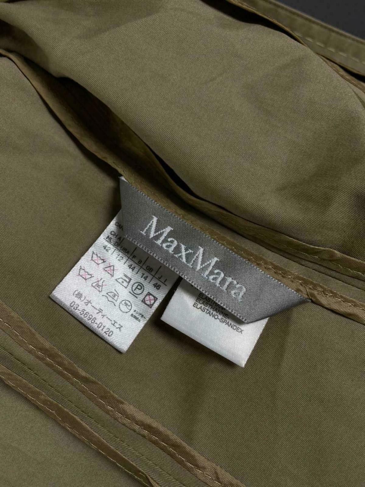 Designer Ladies Max Mara Grey Cotton Blazer Jacket Size 12 Size XL / US 12-14 / IT 48-50 - 10 Thumbnail