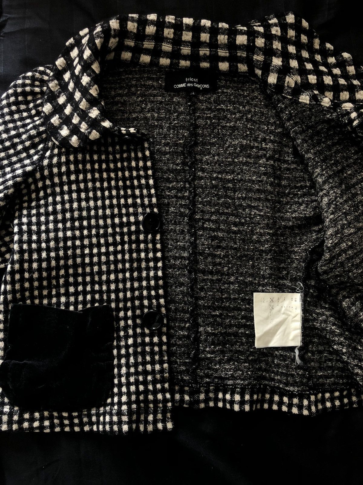 Junya Watanabe 🇯🇵Comme des Garçons tweed silk jacket Size M / US 6-8 / IT 42-44 - 1 Thumbnail