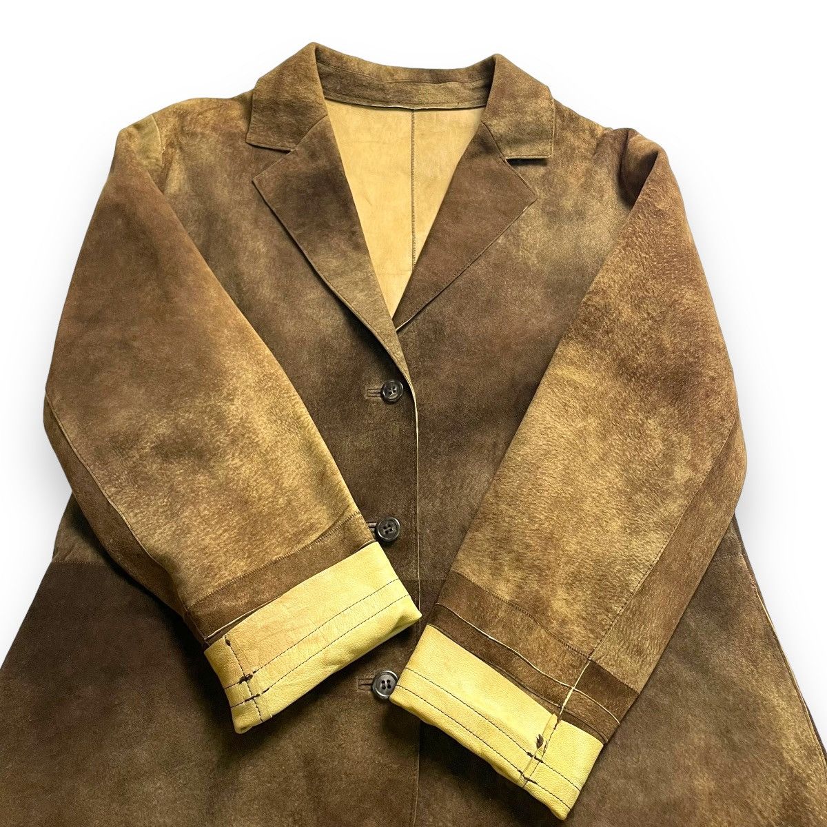 Le Grande Bleu (L.G.B.) 🇯🇵 VINTAGE BRECKENRIDGE GENUINE LEATHER BLAZER COAT JACKET Size US M / EU 48-50 / 2 - 9 Thumbnail