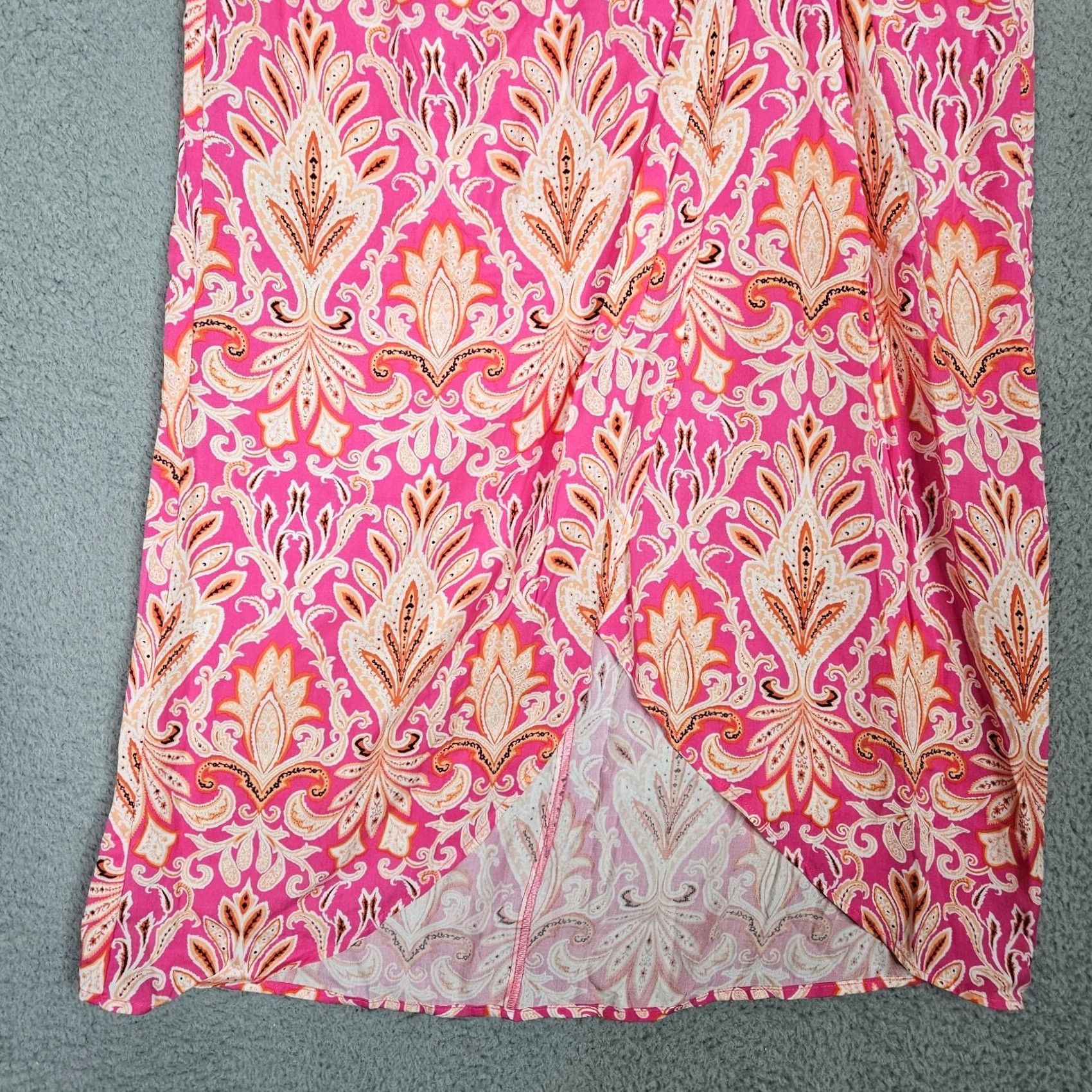 Loft LOFT By Ann Taylor Melrose Pink Paisley Sarong Skirt Size 12 NEW Size 34" / US 12 / IT 48 - 6 Thumbnail