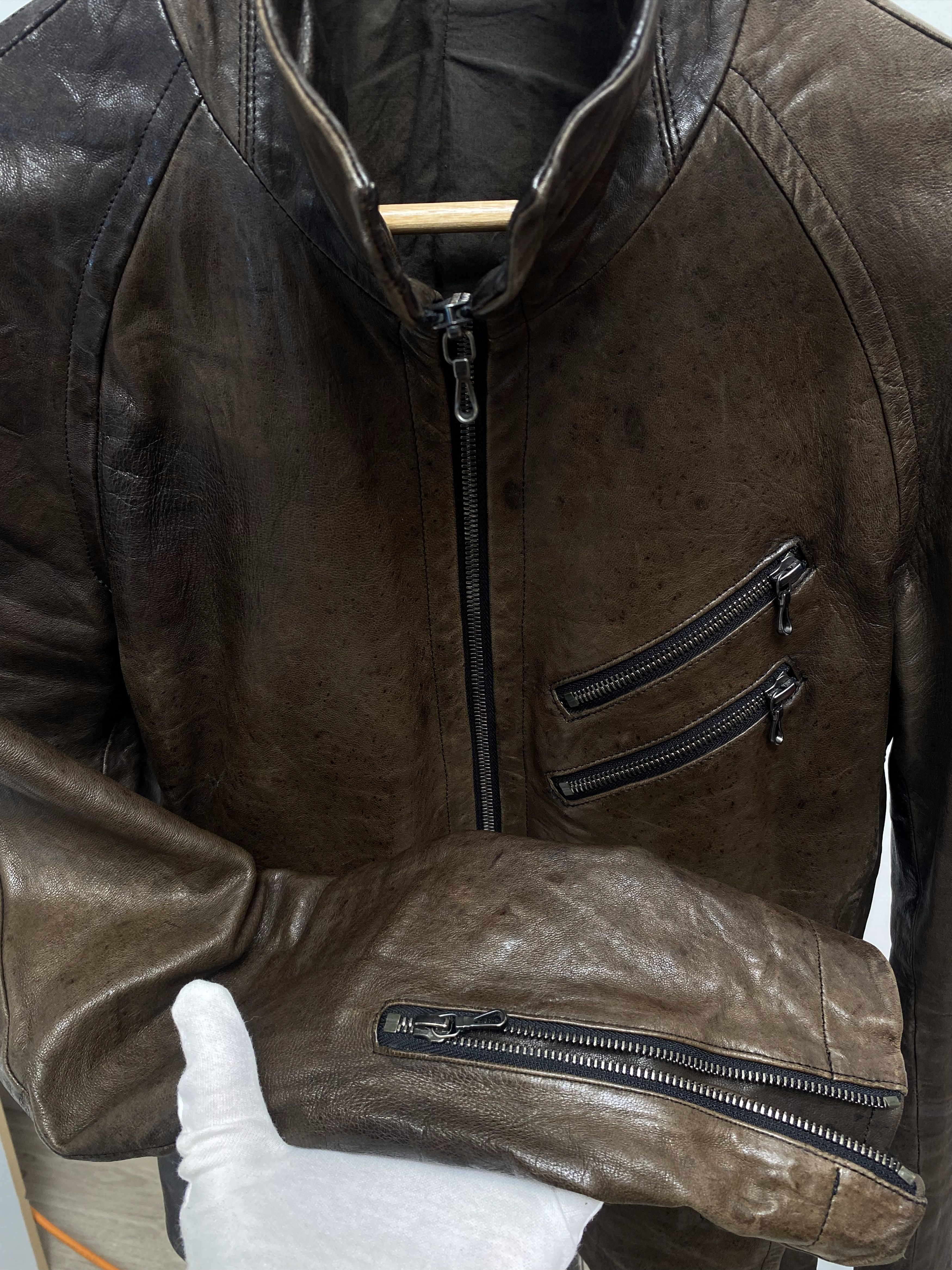 Julius Julius 7 Ram Leather Jacket 08 Brown Size US M / EU 48-50 / 2 - 9 Thumbnail