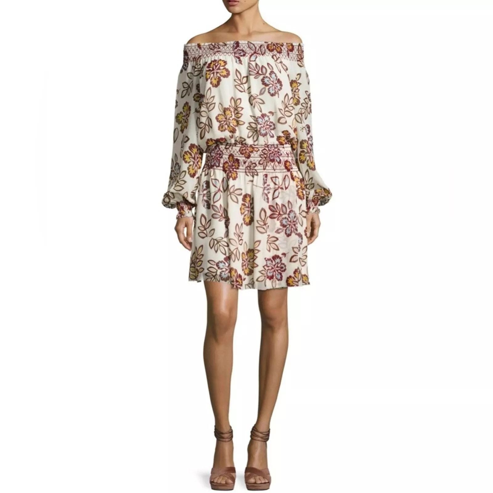 Tory Burch Tory Burch Womens Dress Size 10 Cream Size L / US 10 / IT 46 - 8 Thumbnail