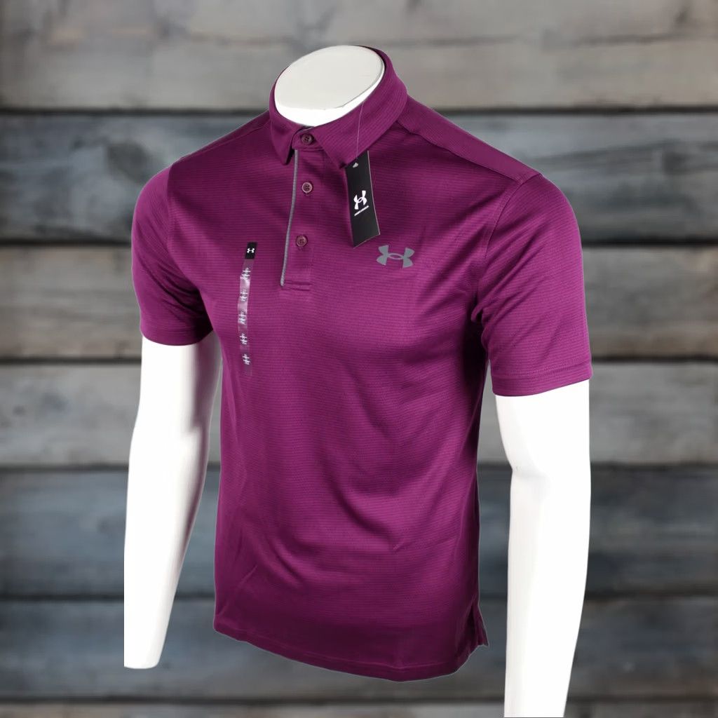 Under Armour Under Armour Men's Tech Polo Short Sleeve Shirt Purple Geminin 505 Polo Shirt Mens Purple Geminin 505 Size US S / EU 44-46 / 1 - 1 Thumbnail
