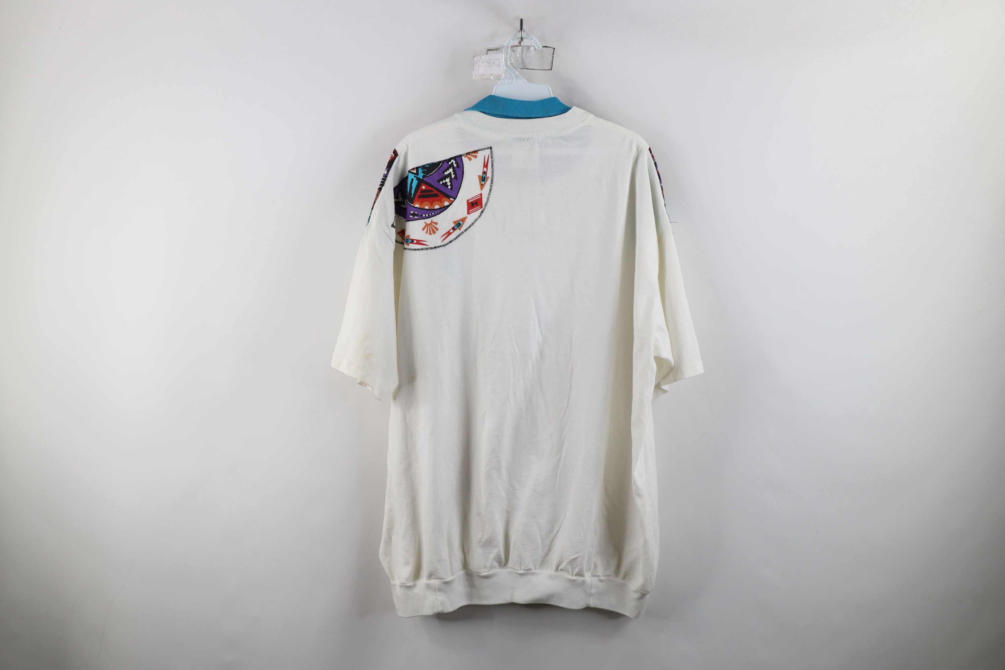 Vintage Vintage 90s Rockabilly Southwestern Collared Polo USA Size 4XL / US 24-26 - 11 Thumbnail