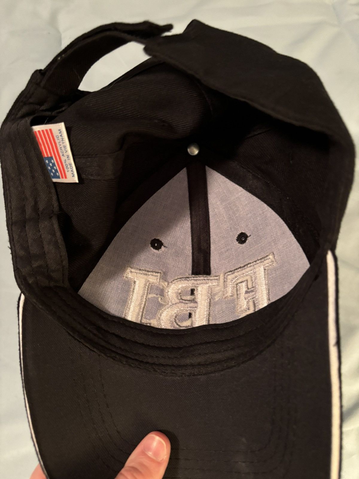 Vintage FBI Embroidered Hat Logo Washington DC USA Adjustable Strap Size ONE SIZE - 7 Thumbnail