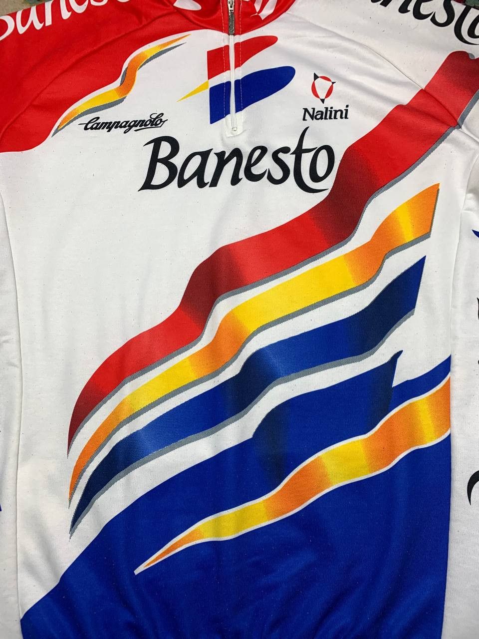 Vintage Vintage 90's Nalini Banesto Campagnolo Cycling Jersey Size US XL / EU 56 / 4 - 2 Thumbnail