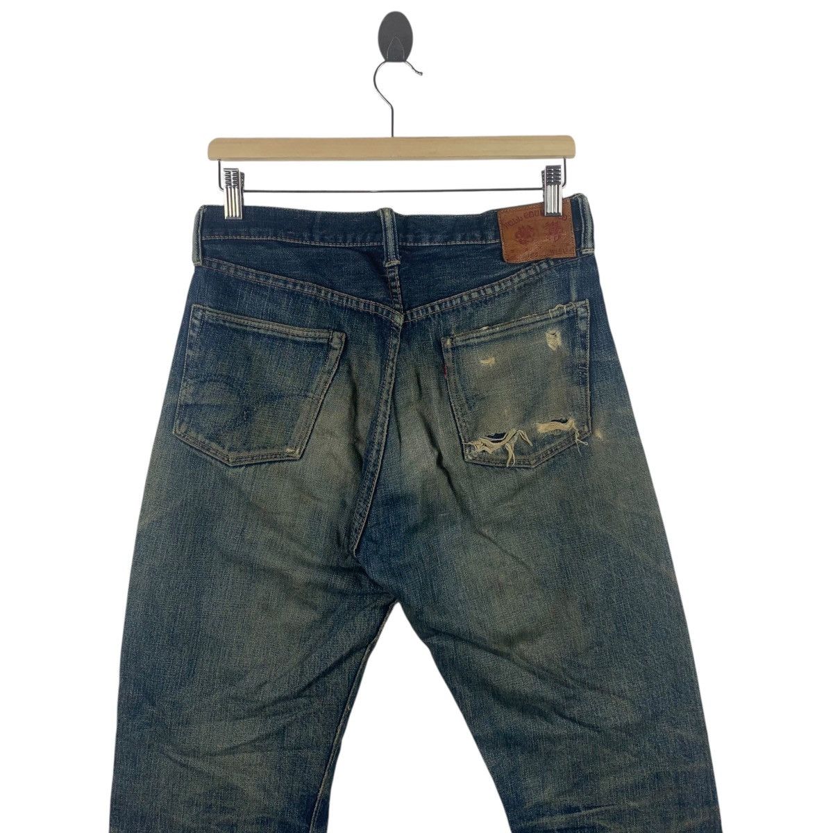 Full Count & Co. × Japanese Brand Vintage FULL COUNT & CO selvedge distressed blue jeans Size US 30 / EU 46 - 14 Thumbnail
