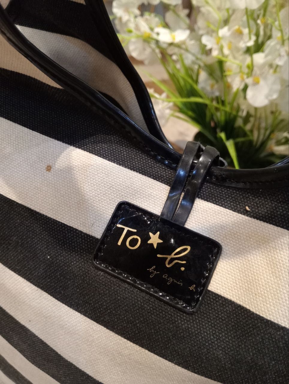agnes b. TO B by AGNES B. STRIPED TOTE BAG Size ONE SIZE - 8 Thumbnail