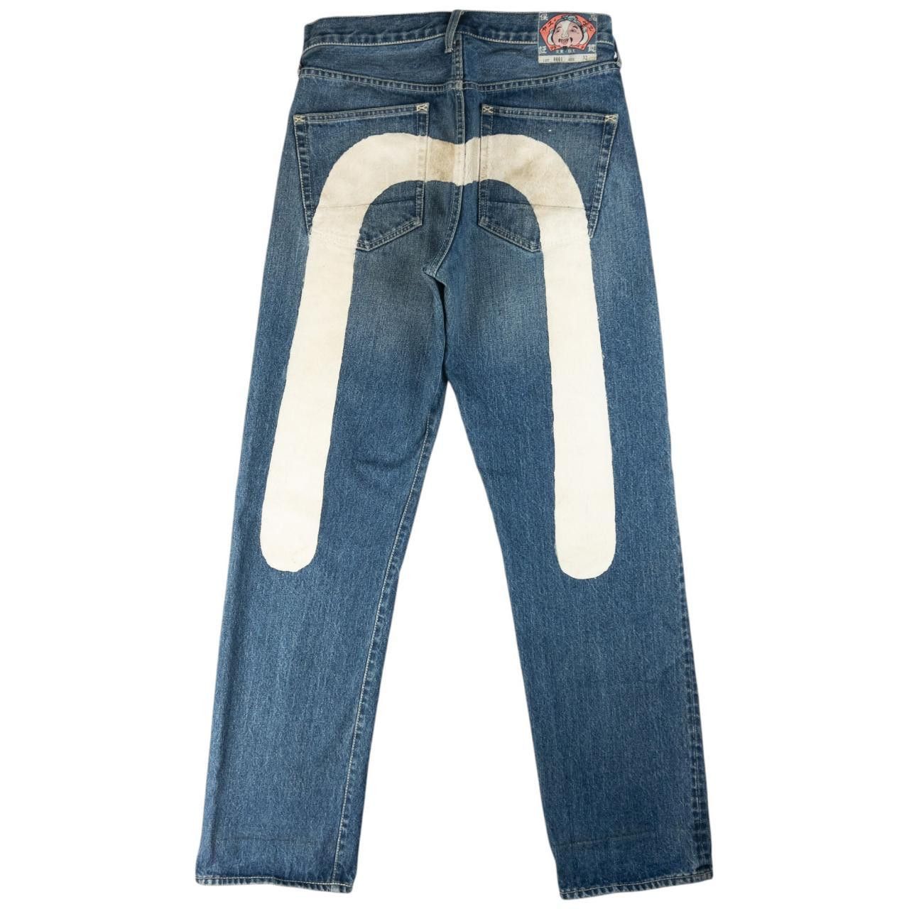 Evisu Evisu Painted Daicock Japanese Denim Jeans Size W32 Size US 32 / EU 48 - 1 Thumbnail