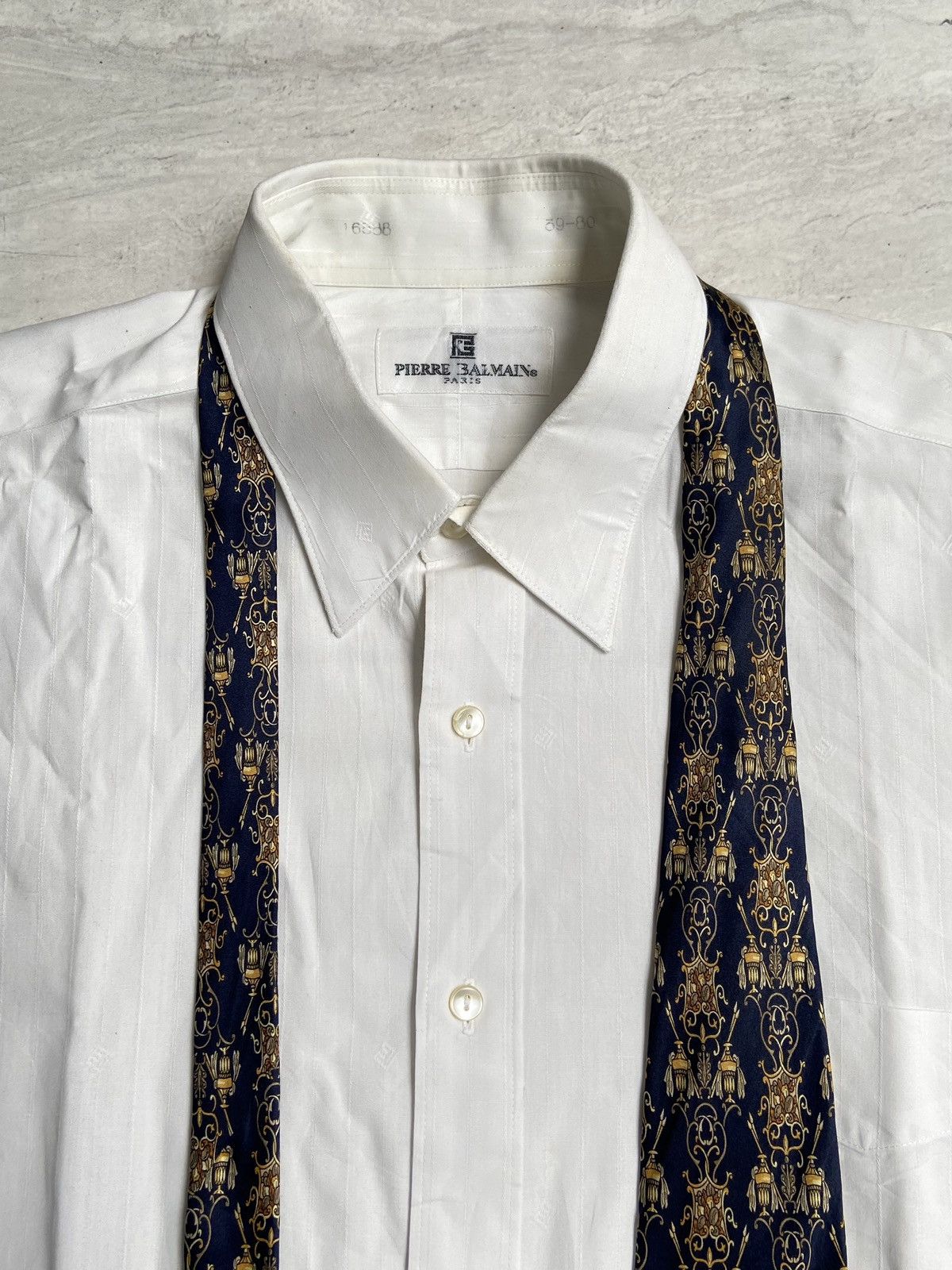 Pierre Balmain PIERRE BALMAIN Paris White Shirt Size US S / EU 44-46 / 1 - 9 Thumbnail