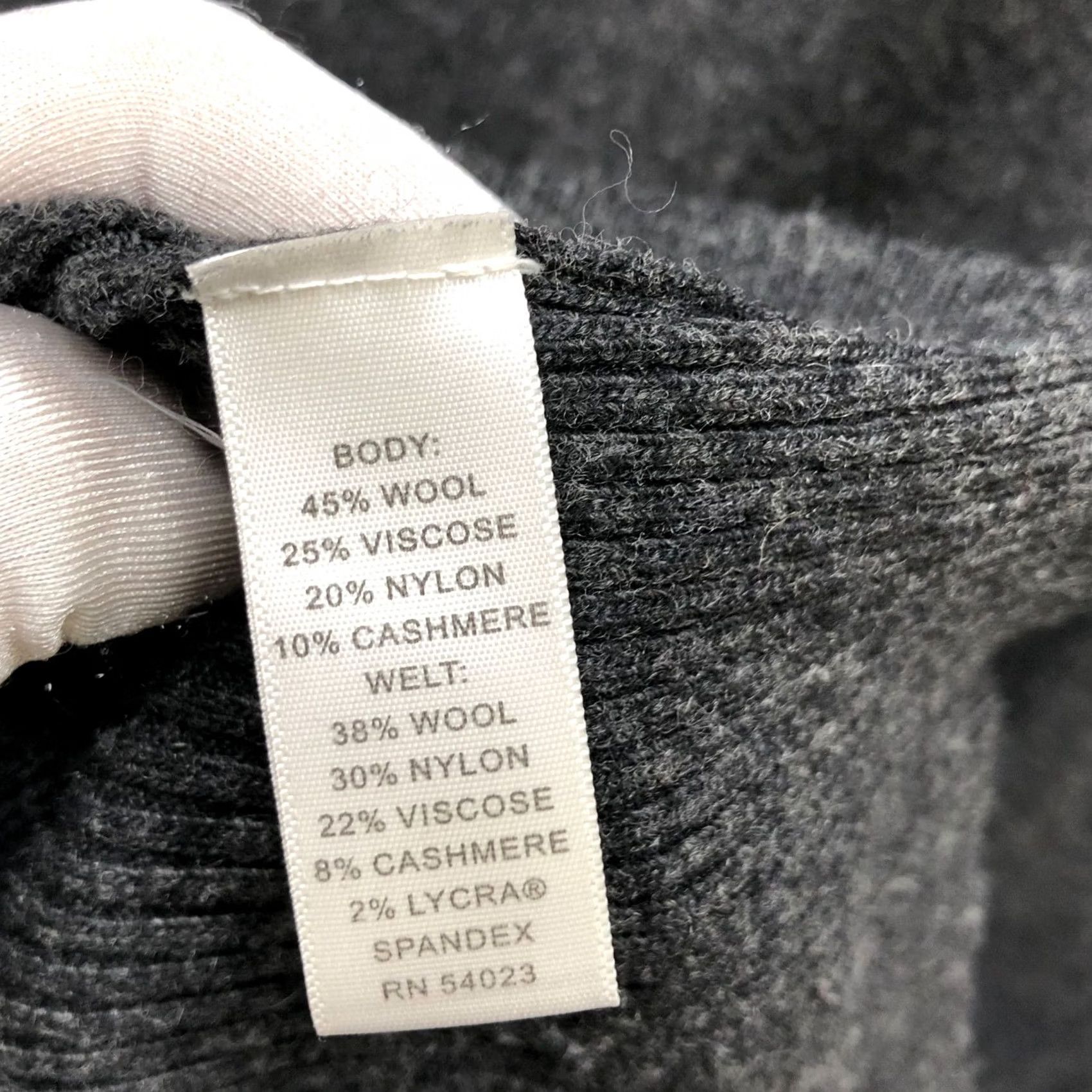 Banana Republic Banana Republic Luxury Cashmere Blend Tunic Sweater Womens L Gray Cowl Dolman Size L / US 10 / IT 46 - 6 Thumbnail