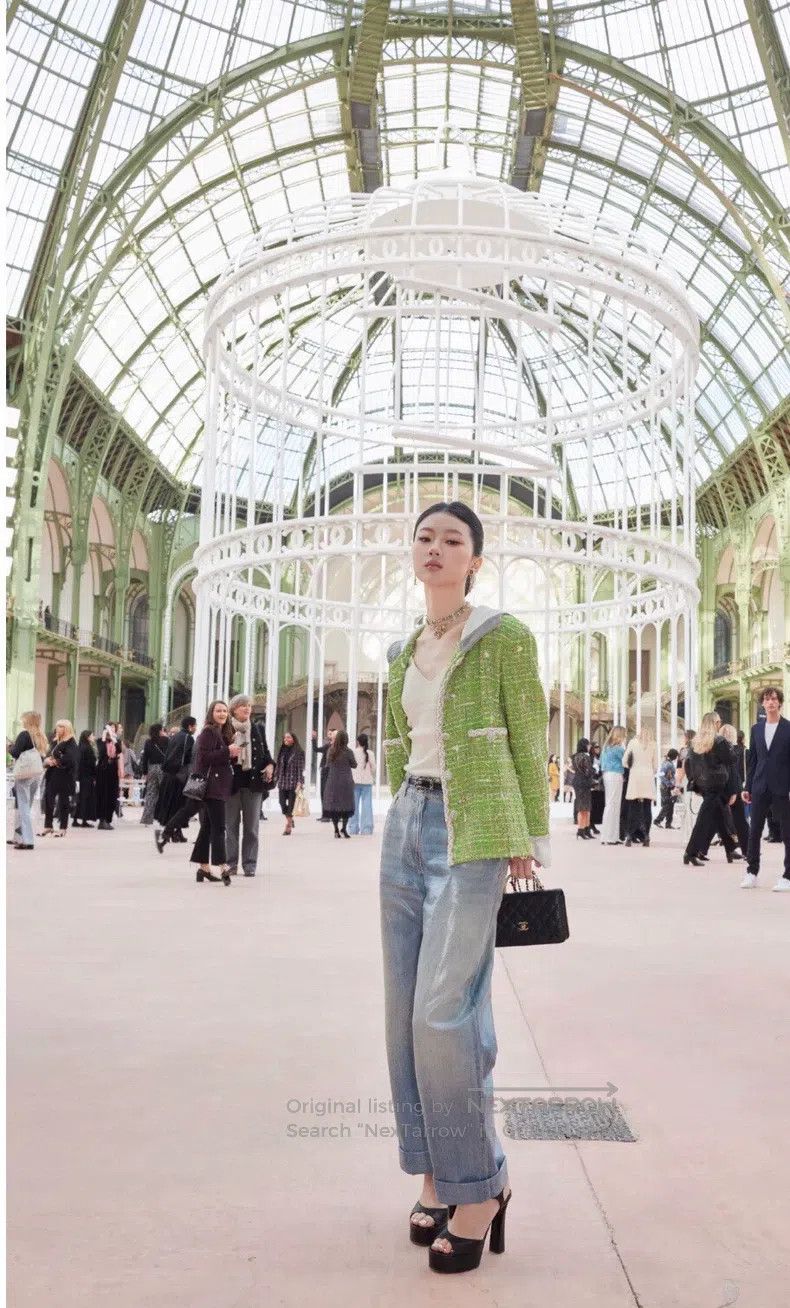 Chanel Chanel 25C Early Spring Green Tweed Coat Size XS / US 0-2 / IT 36-38 - 7 Thumbnail