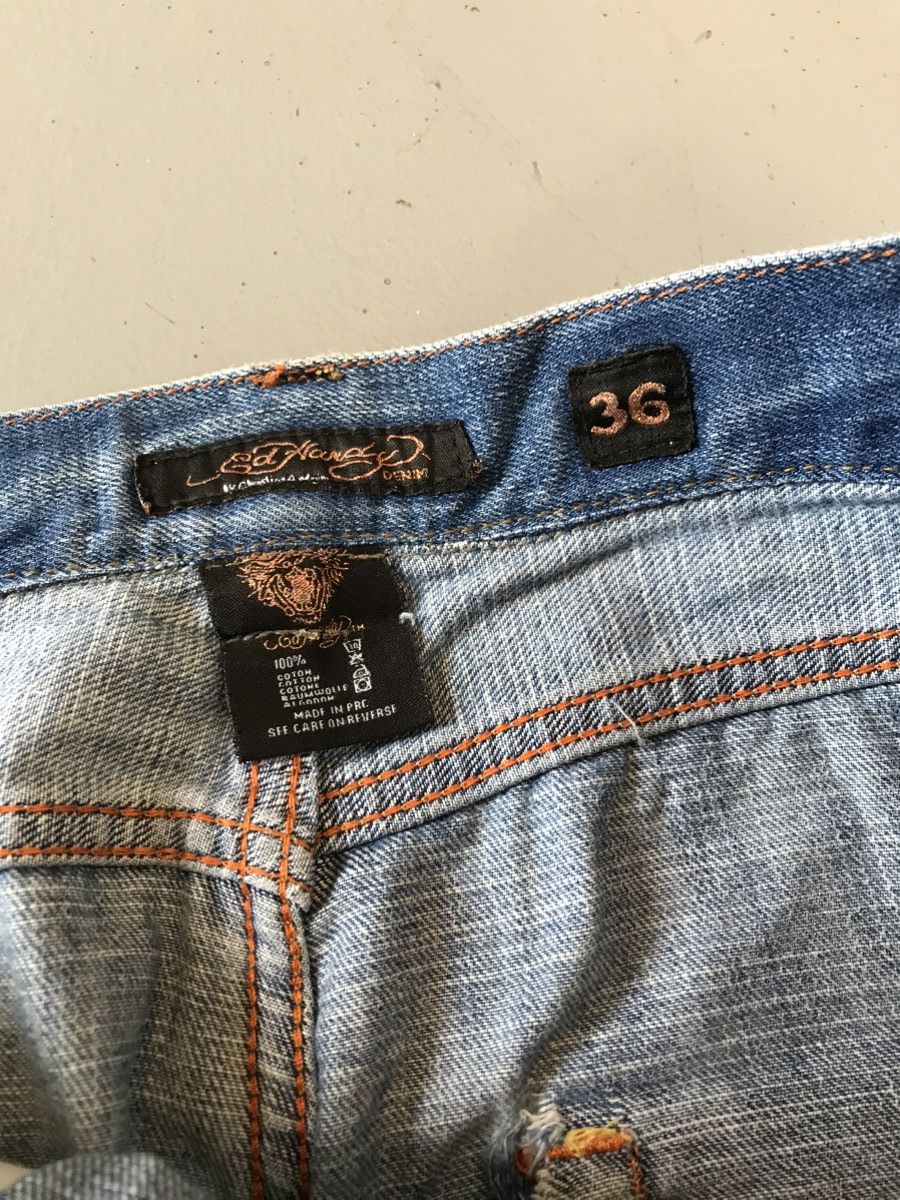 Ed Hardy × Vintage Ed Hardy Tiger 🐯 Embroidery Denim Size US 36 / EU 52 - 10 Thumbnail
