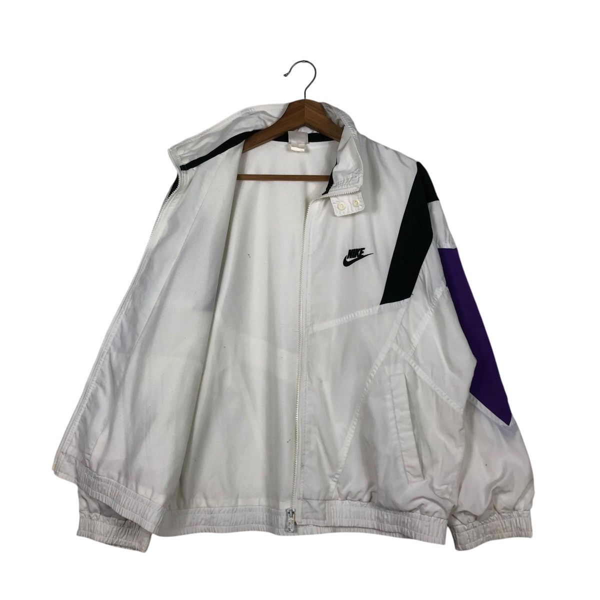 Nike 🔥VINTAGE ZIPPER JACKET NIKE BIG SWOOSH LOGO Size US M / EU 48-50 / 2 - 13 Thumbnail
