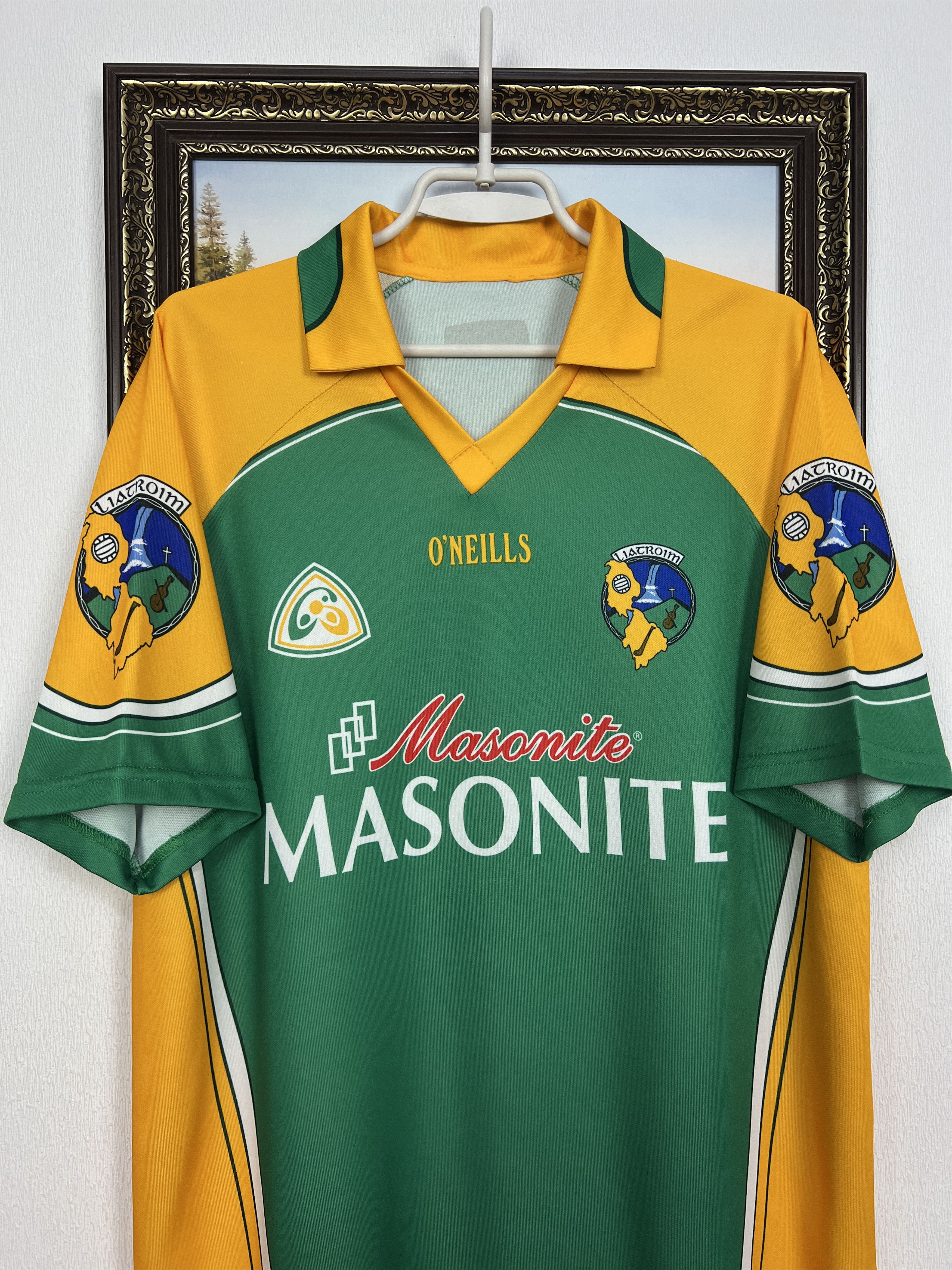O'Neill Vintage 2000's Leitrim GAA Jersey Sport Shirt Trikot Size US L / EU 52-54 / 3 - 2 Thumbnail