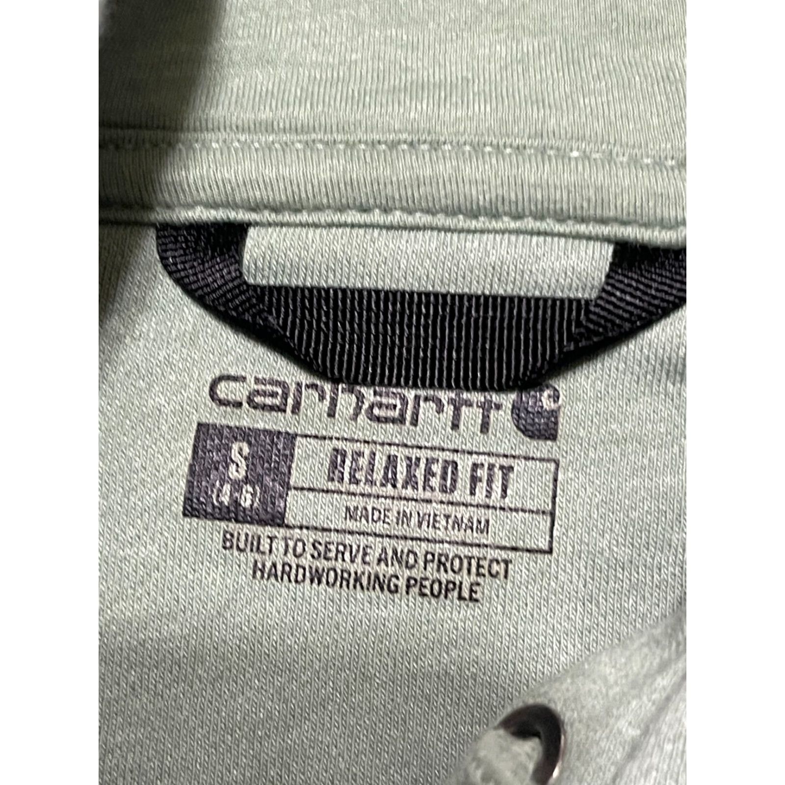 Carhartt Carhartt Hoodie Women’s Small Green Pullover Relaxed Fit Logo Shirt) Size S / US 4 / IT 40 - 6 Thumbnail