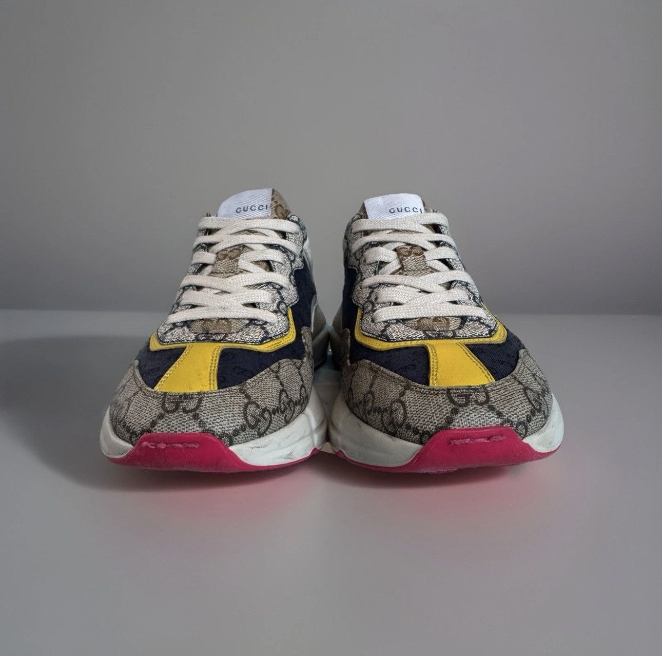 Gucci Gucci Rhyton GG Supreme Pink Sole ~US 10.5-11 Size US 10.5 / EU 43-44 - 8 Thumbnail