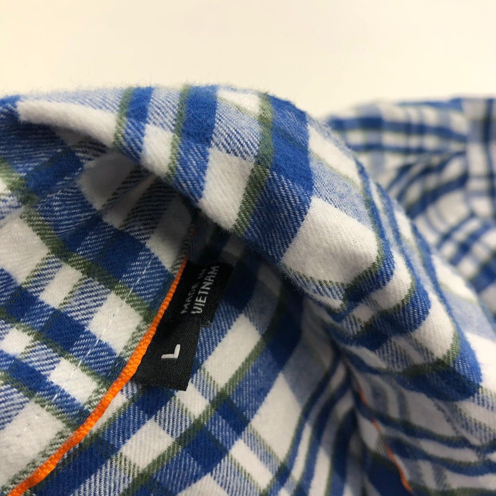 Orvis Orvis Shirt Plaid Cotton Long Sleeve Button-Up Collared Blue Mens L Regular Casual Flannel Shirt Size US L / EU 52-54 / 3 - 3 Thumbnail