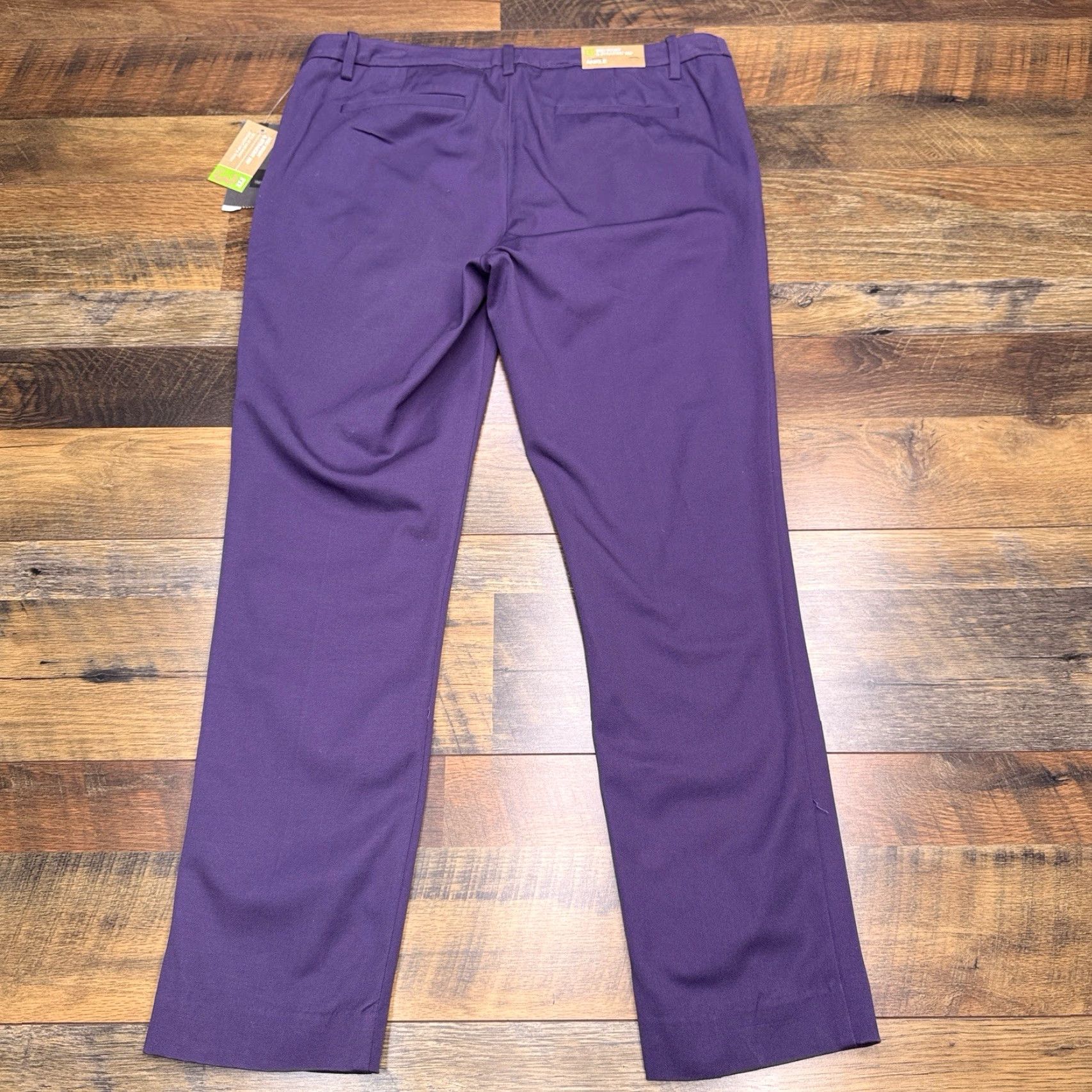 Mossimo Mossimo Ankle Pants Womens 10 Purple Mid Waist Straight Leg New Size 32" / US 10 / IT 46 - 3 Thumbnail