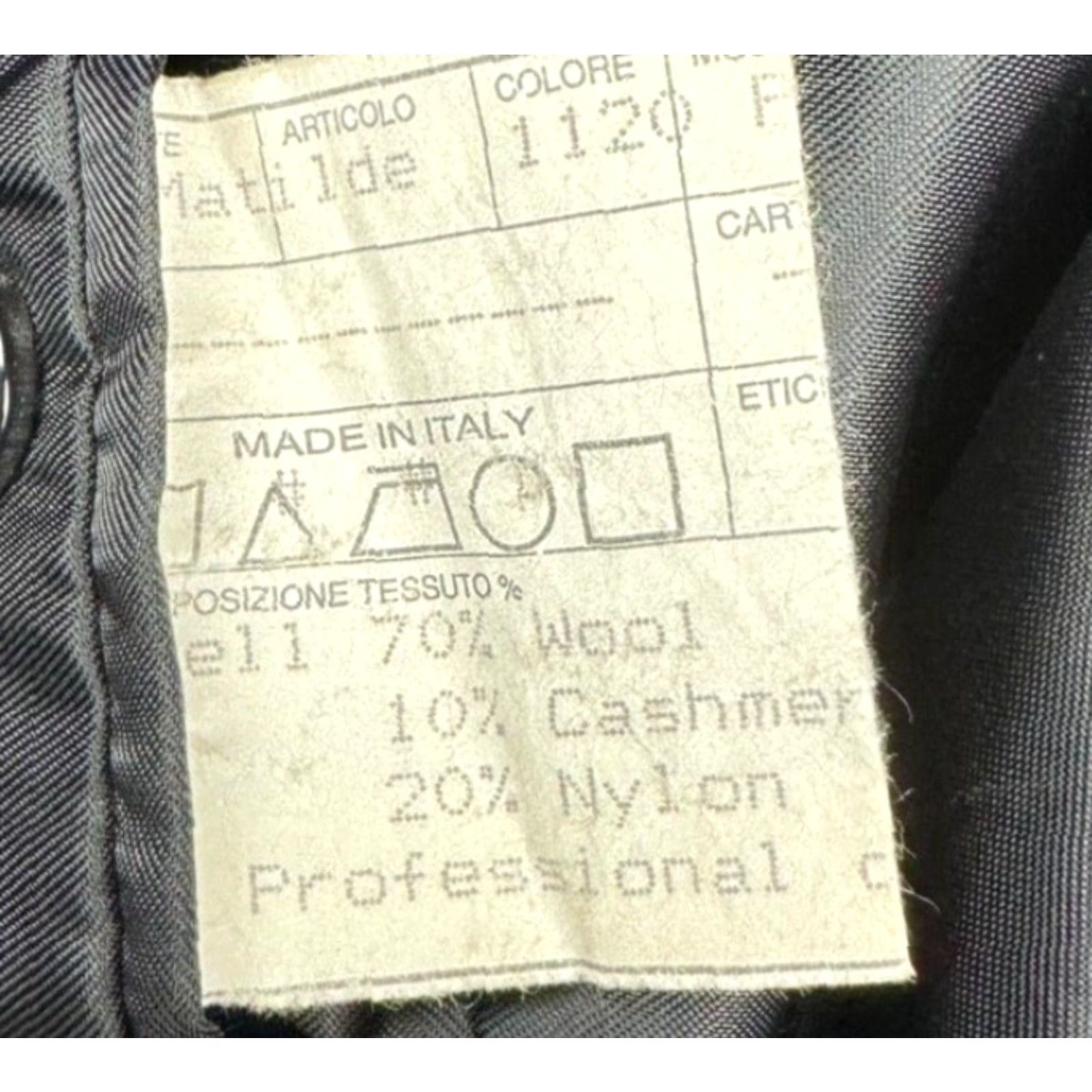 Vintage Battaglia Men’s Wool/Cashmere Trench Over Coat Black 44L US 54 EU Men Coat Long Overcoat Button Wool/Cashmere Black Mens 44L Size US S / EU 44-46 / 1 - 6 Thumbnail