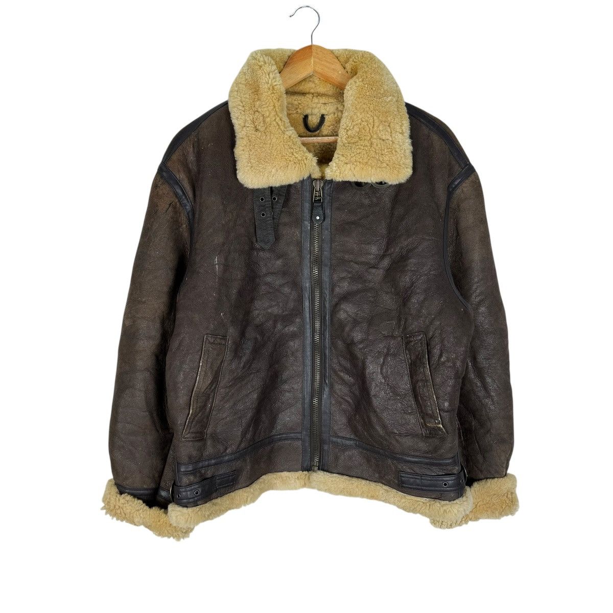 Other ❄️JKT TYPE B3 SHEEPSKIN SHEARLING AVIATOR LEATHER JACKET Size US L / EU 52-54 / 3 - 1 Thumbnail