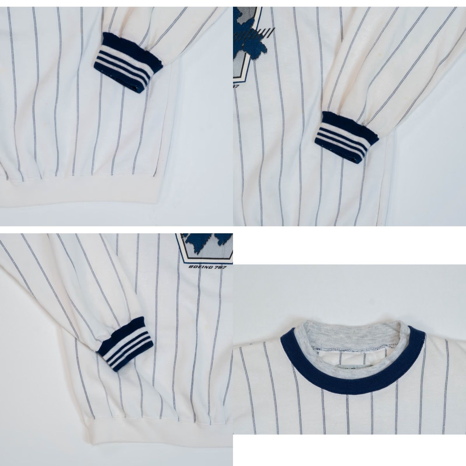 Vintage VINTAGE Gear Sweatshirt Mens Small Navy Blues Crew Neck 90s Flight Plane 767 Size US S / EU 44-46 / 1 - 8 Thumbnail