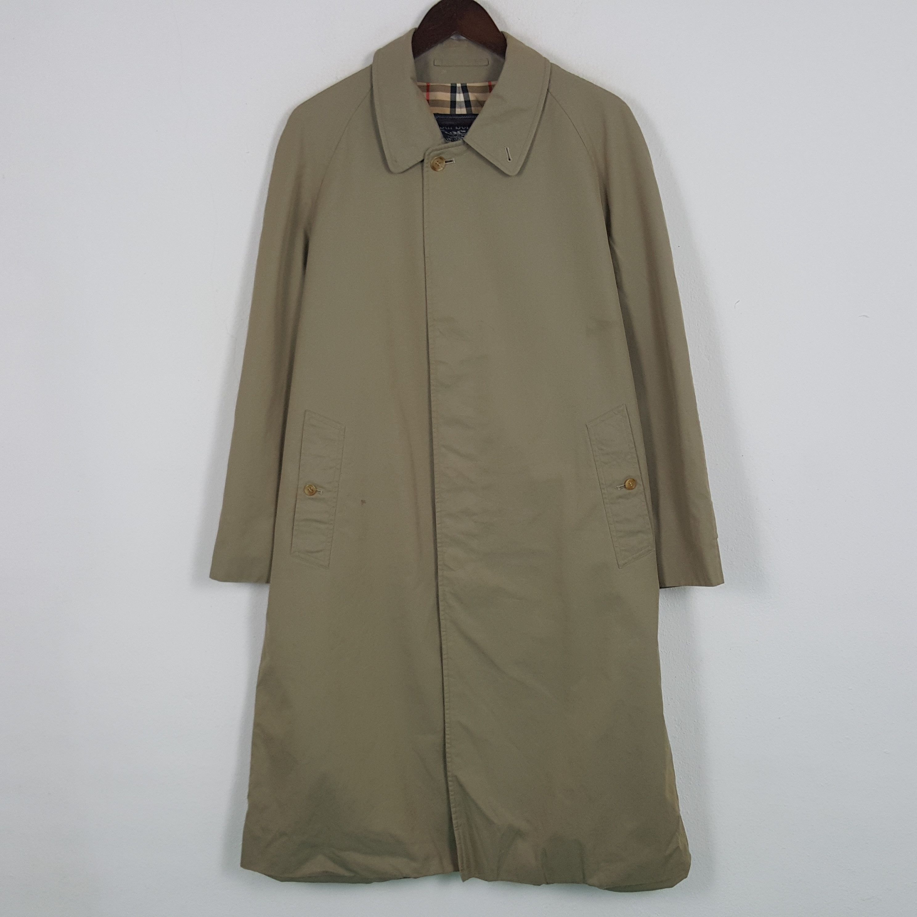 Burberry × Vintage Vintage Burberrys Nova Check Trench Coat Jacket Size US L / EU 52-54 / 3 - 1 Thumbnail
