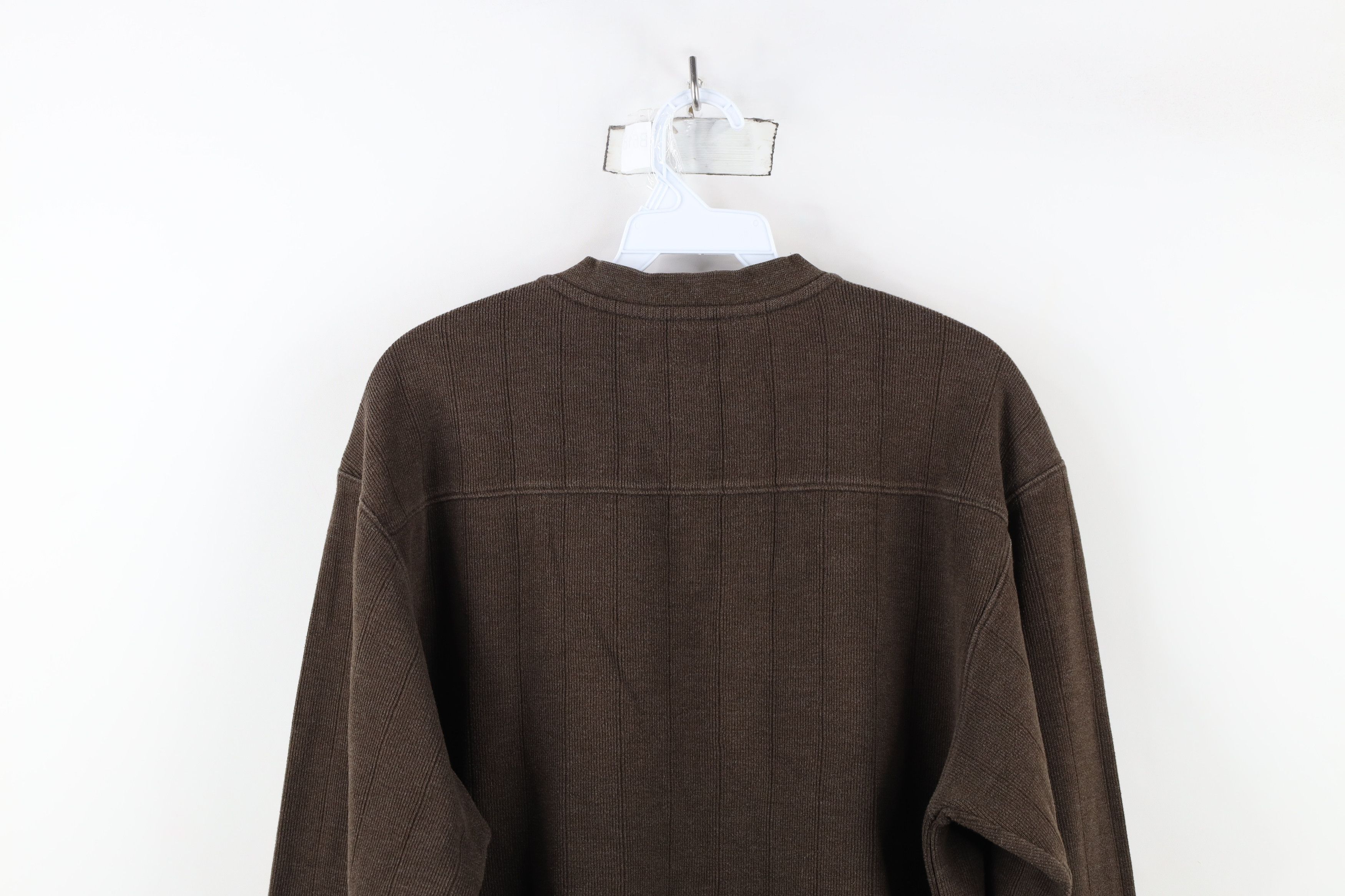 Columbia × Vintage Vintage 90s Y2K Columbia Ribbed Long Sleeve T-Shirt Brown Size US M / EU 48-50 / 2 - 12 Thumbnail