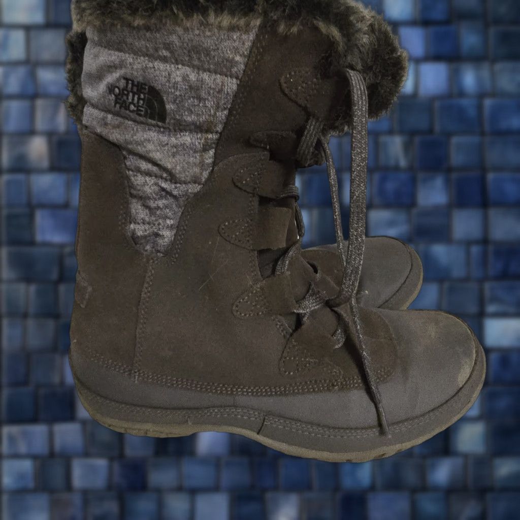 The North Face The North Face Nuptse Purna Boots Women Brown Waterproof Suede Faux Fur Lace Up 6.5 Winter Snow Size US 7 / IT 37 - 1 Thumbnail
