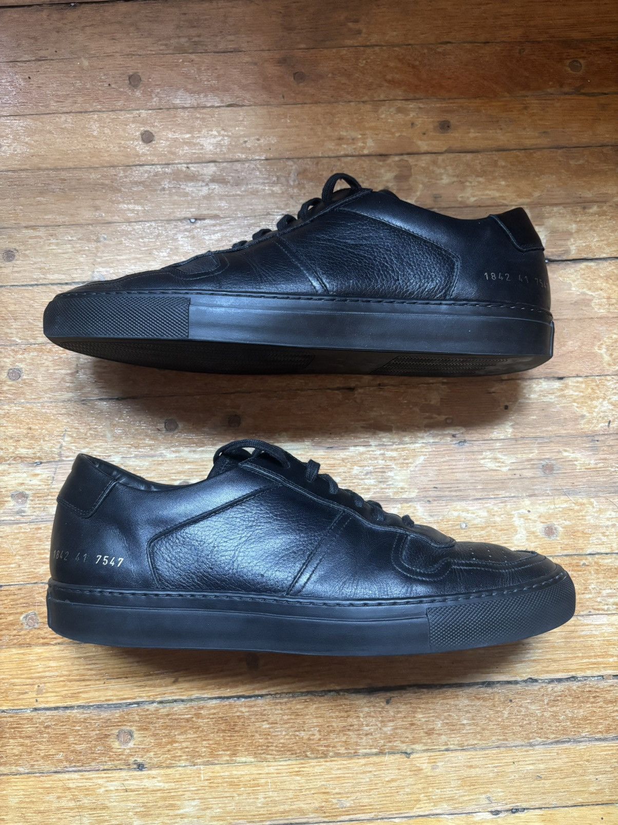 Common Projects Common Projects BBall Low leather sneakers in black size 8 Size US 8 / EU 41 - 1 Thumbnail