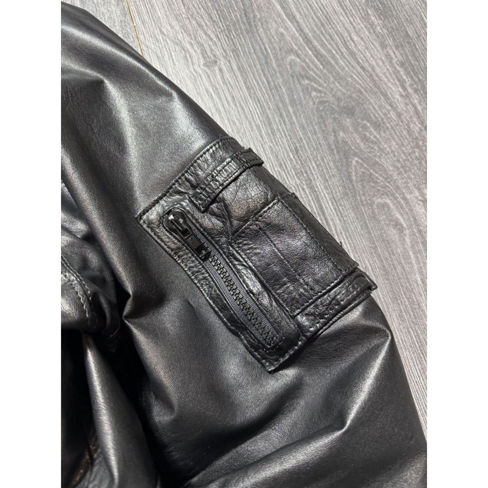 Vintage 90s Vintage Leather Aviator Pilot Leather Jacket Size US L / EU 52-54 / 3 - 6 Thumbnail