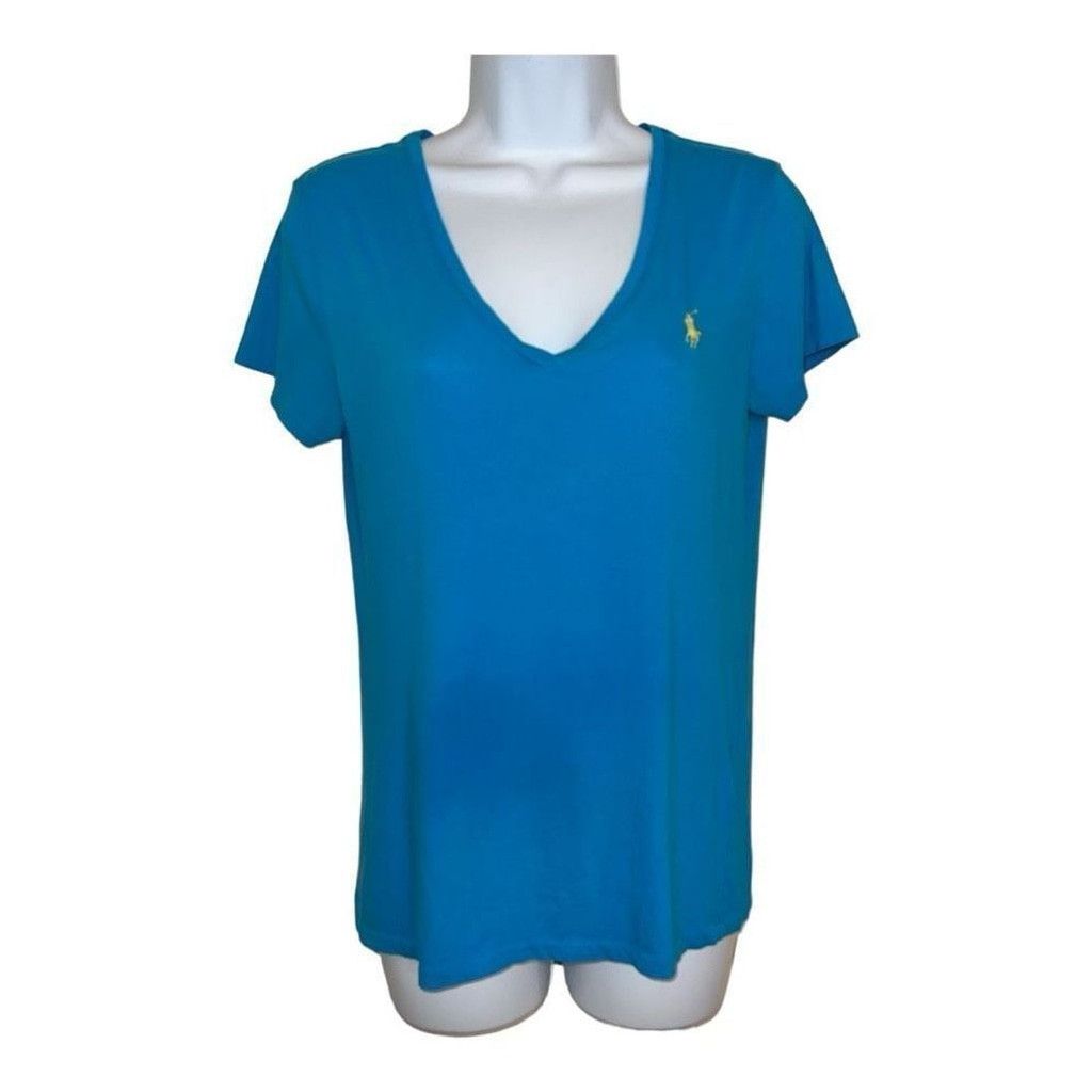 Lauren Ralph Lauren Ralph Lauren Sport blue V neck tee Size L / US 10 / IT 46 - 1 Thumbnail