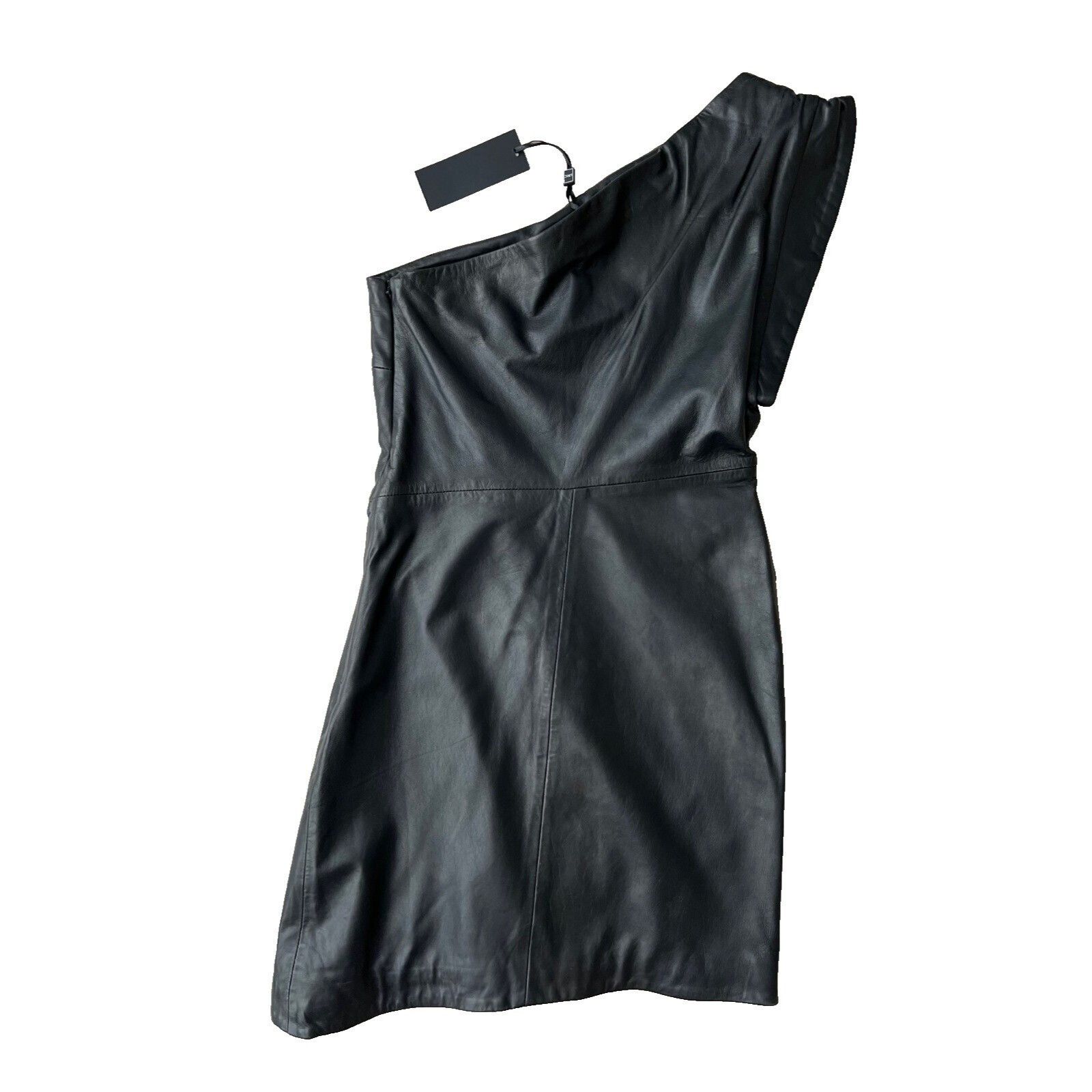 LAMARQUE LAMARQUE x Revolve Corey Leather Mini Dress Black ( XS ) Size XS / US 0-2 / IT 36-38 - 6 Thumbnail