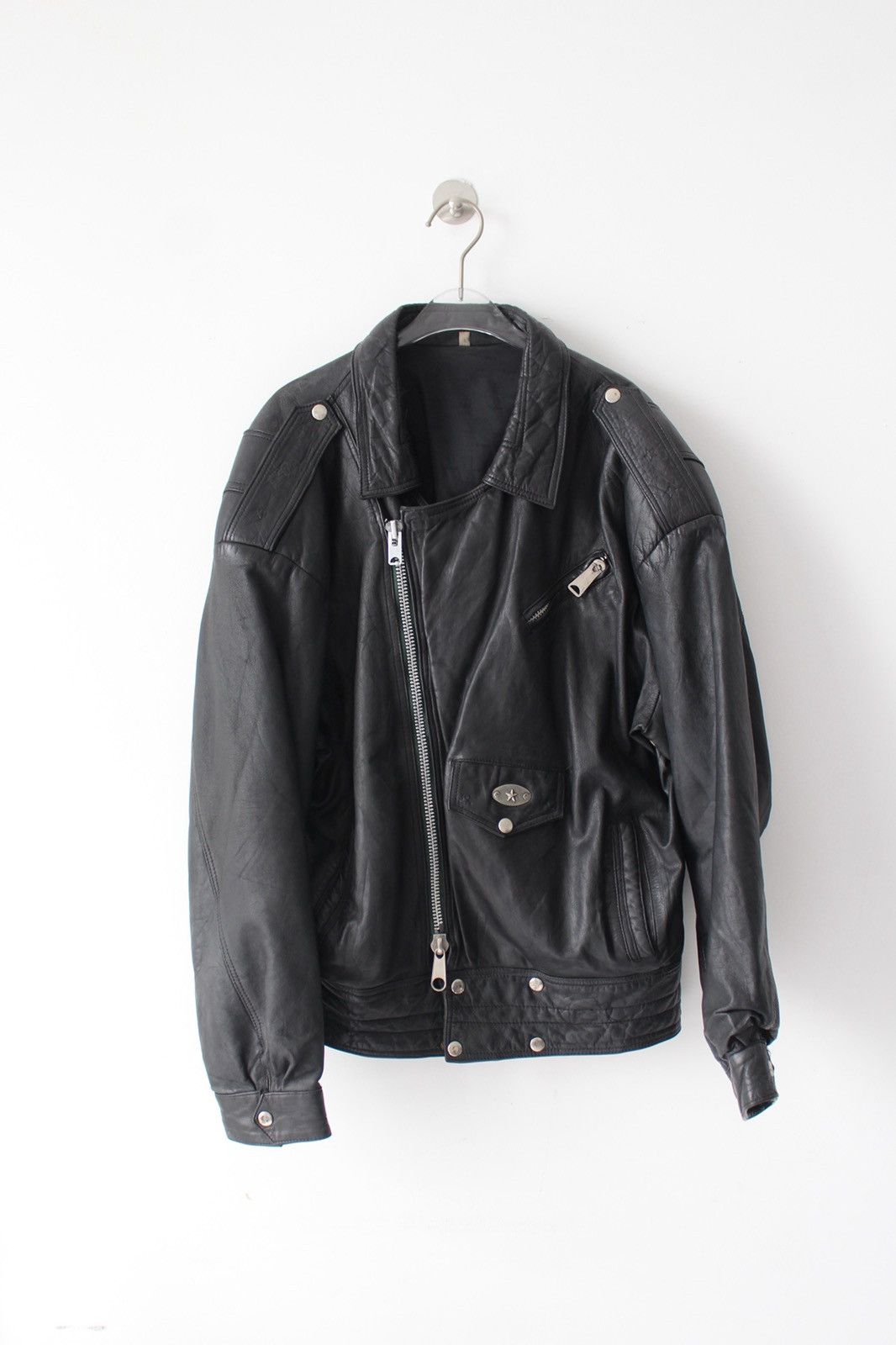 Gap × Vintage 1990s vintage gap leather zip up jacket | Grailed