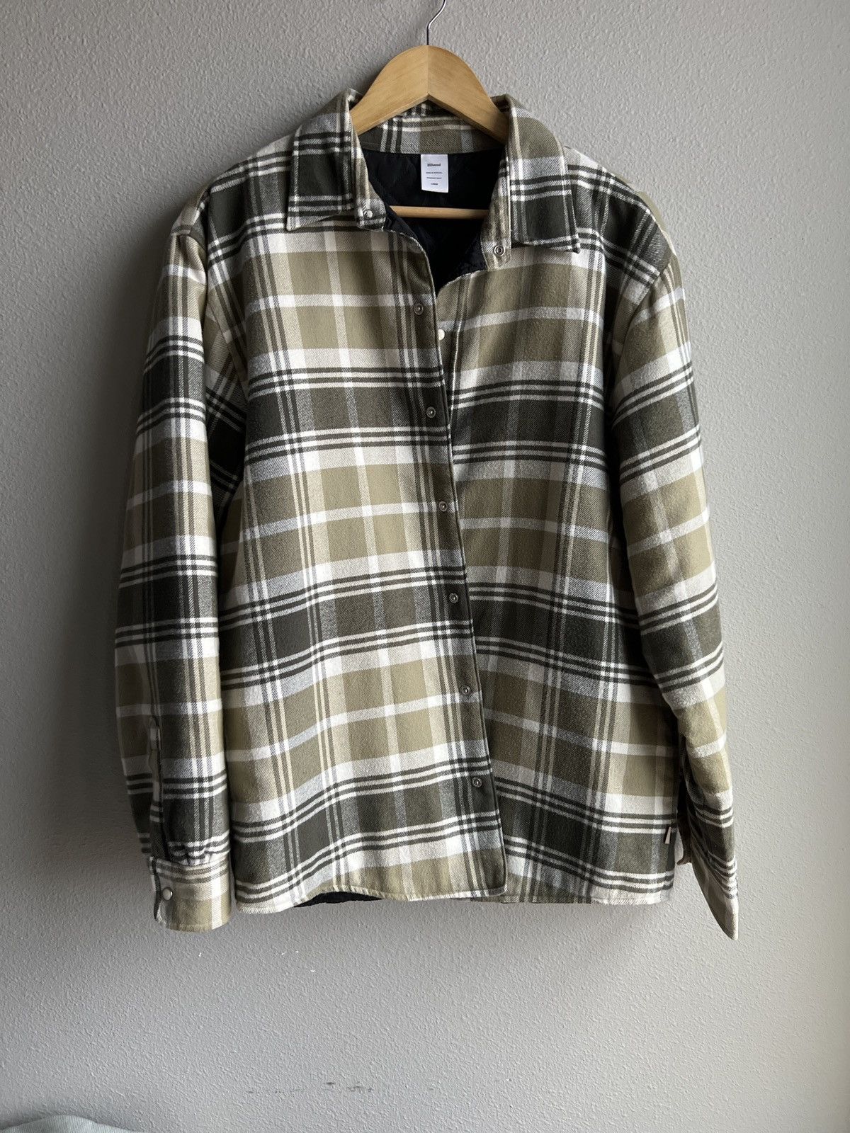 image of Jjjjound Olive Thermal Jacket in Green, Men's (Size Large)