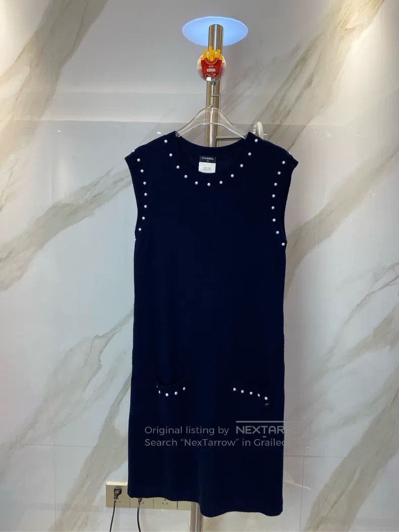 Chanel pearl button dress