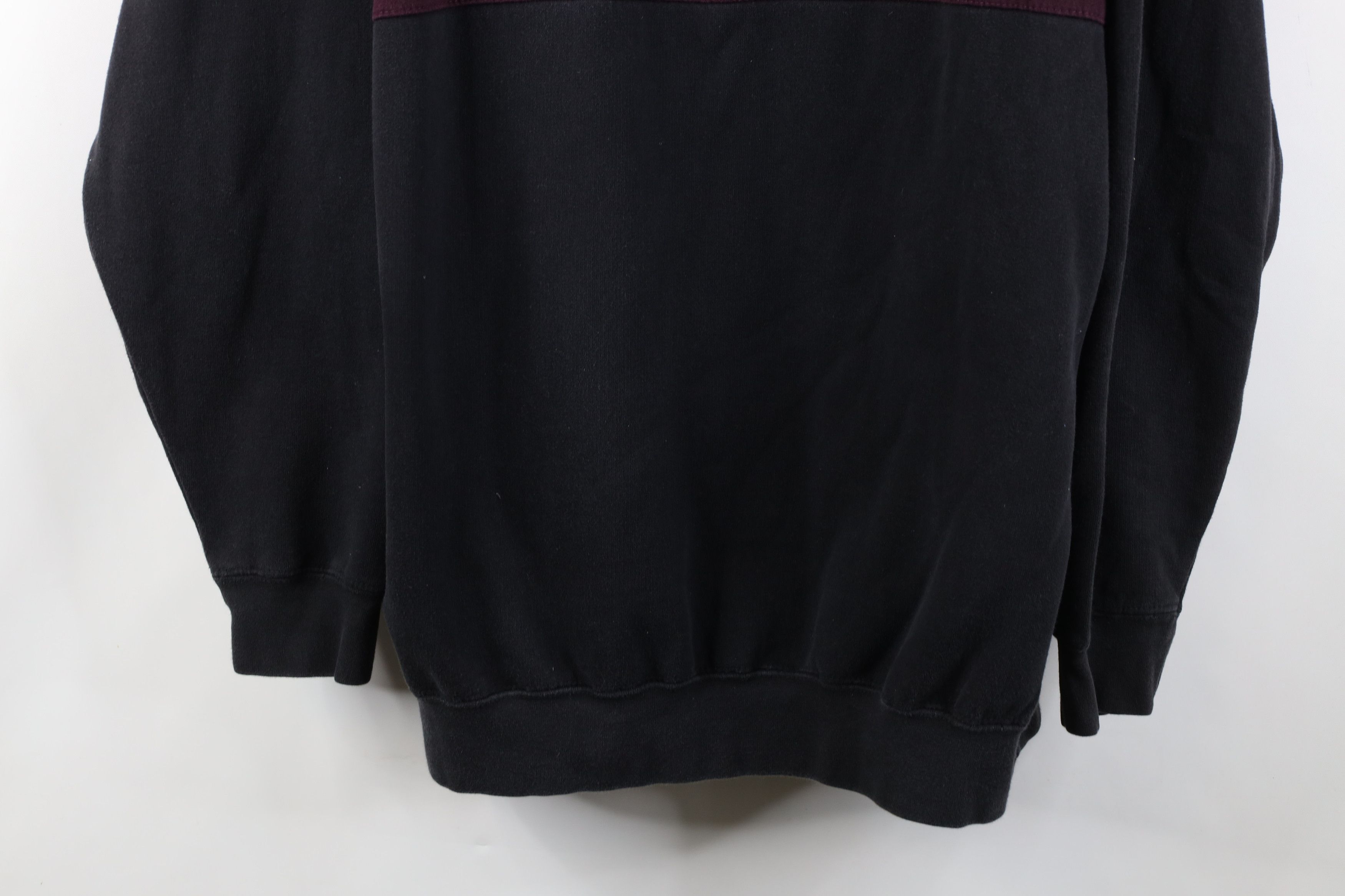 Vintage Vintage 90s Streetwear Block Panel Crewneck Sweatshirt Black Size US XXL / EU 58 / 5 - 3 Thumbnail
