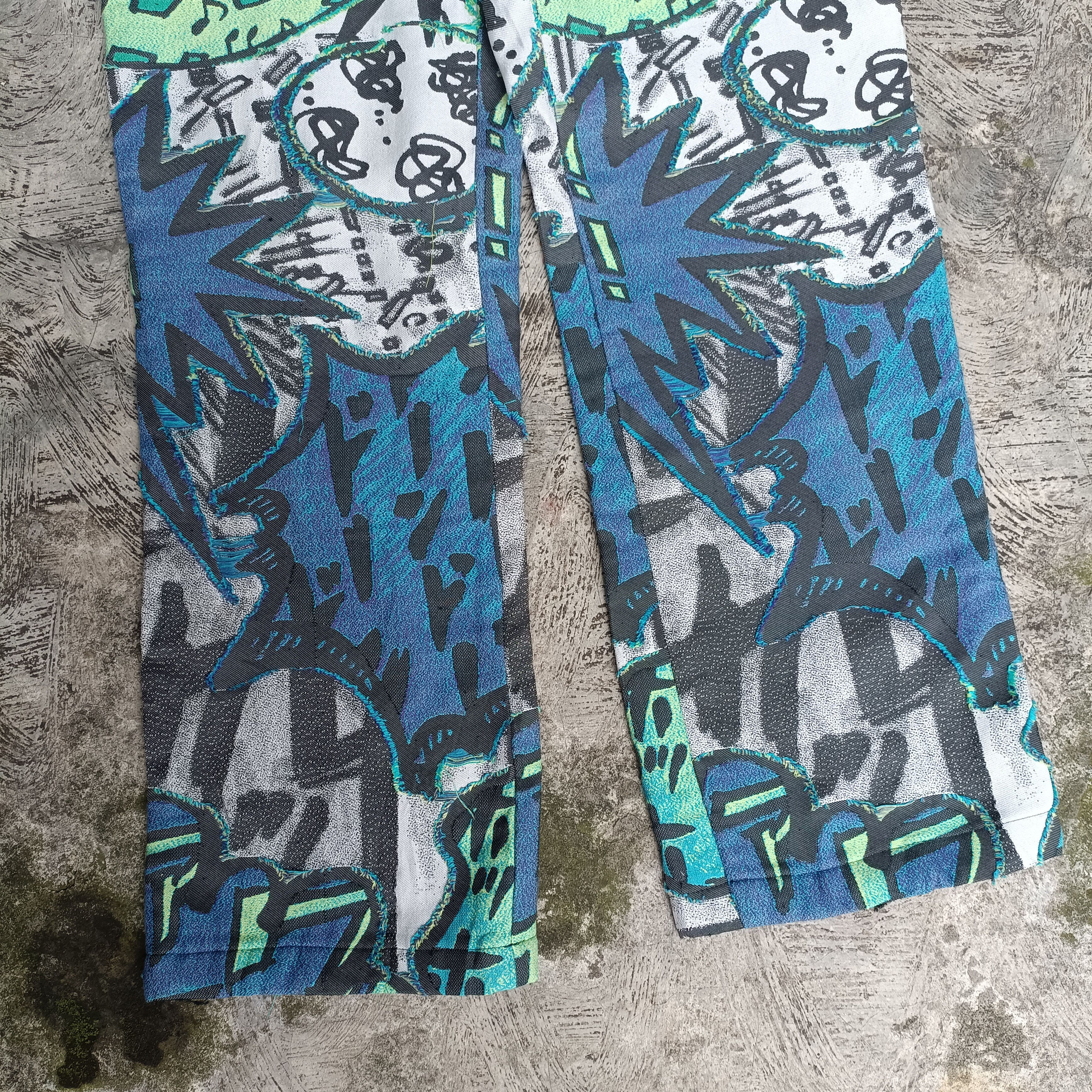 Pleats Please Issey Miyake RARE Pleats Please Anime Manga Japan Patern Cotton Size 28" / US 6 / IT 42 - 5 Thumbnail