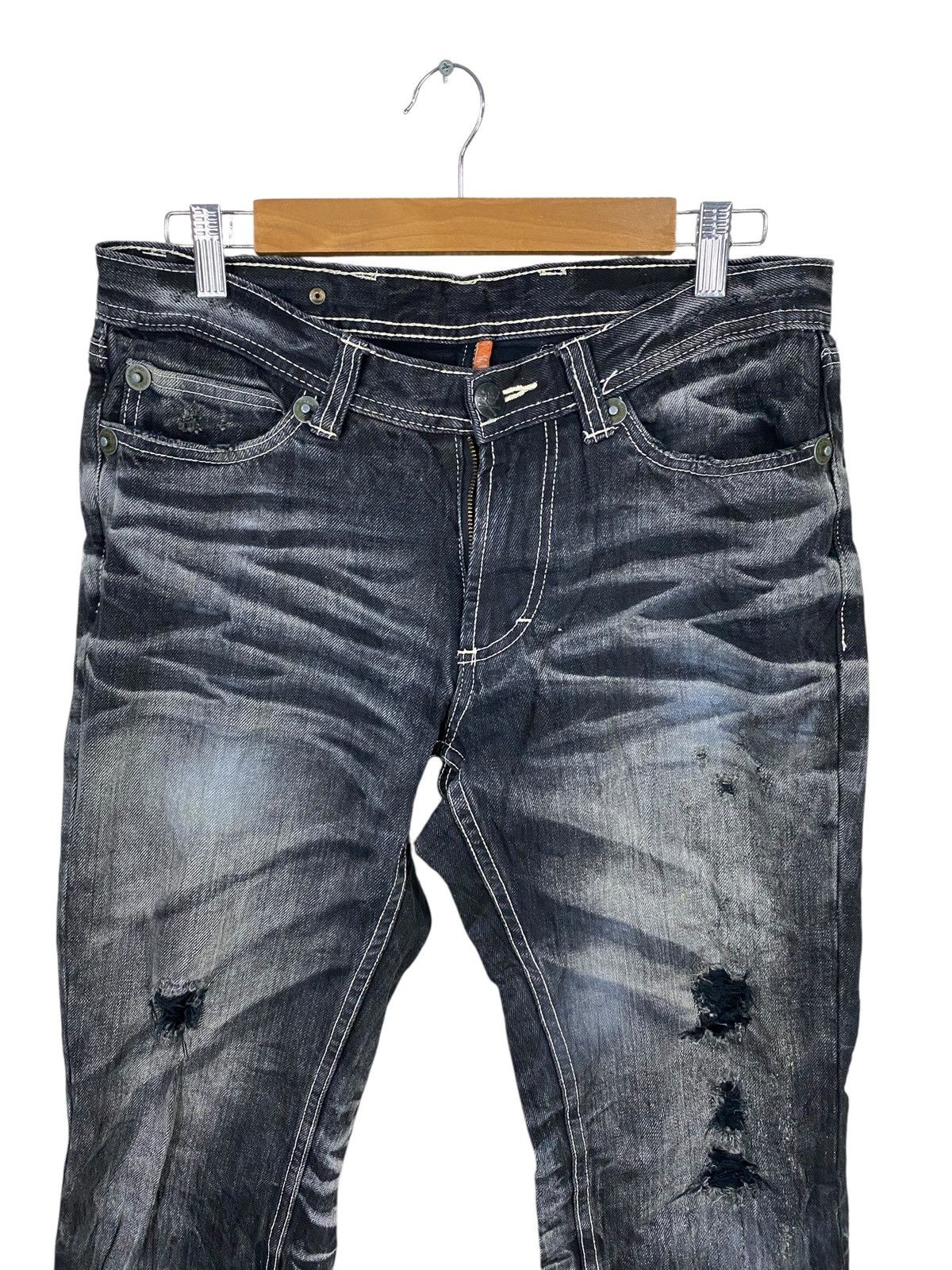 If Six Was Nine Army of no! Collection 2008/09 punk denim distressed Size US 32 / EU 48 - 4 Thumbnail